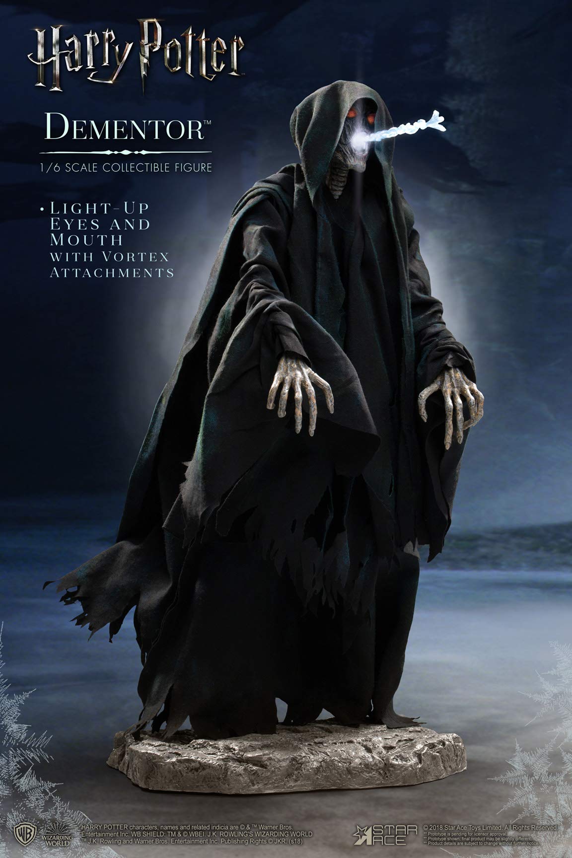 Star Ace Toys Harry Potter & The Prisoner of Azkaban: Dementor Deluxe 1:6 Scale Collectible Action Figure with Detailed Sculpt & Articulation (SA0066) - Perfect for Movie Fans, Display & Fantasy Collections