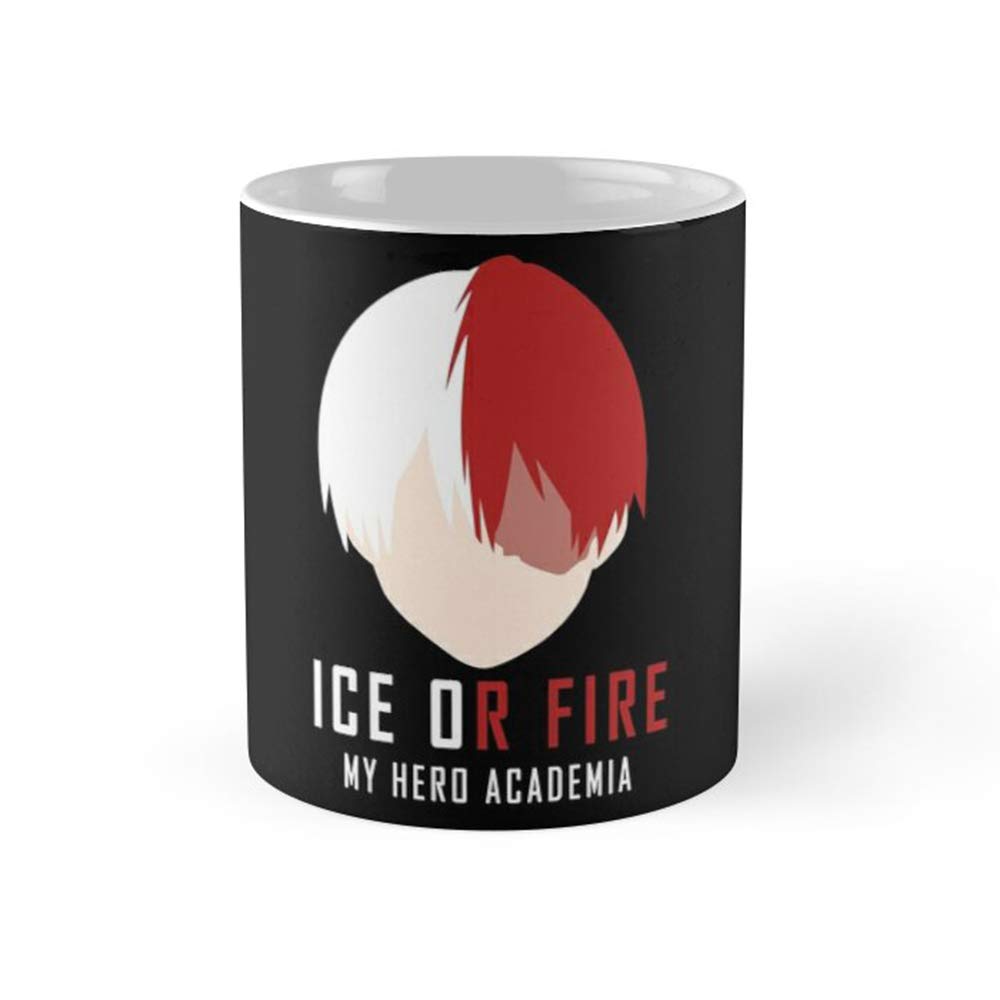 Shoto Todoroki Anime Coffee Mug 11oz - Ceramic Tea Cup for Hot & Cold Drinks - My Hero Academia Collectible Gift for Fans - Perfect for Home, Office & Anime Lovers