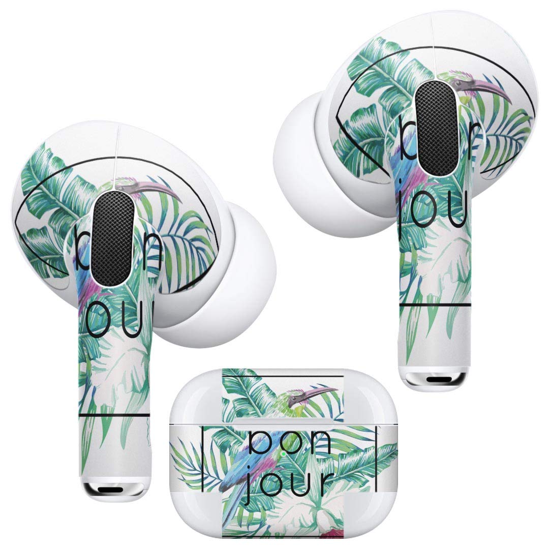 Premium AirPods Pro Skin & Case Cover - Floral Botanical Bird Design | Protective Sticker for Apple AirPods Pro (Model A2084, A2083) | Durable Scratch-Resistant Vinyl Wrap | Perfect for Gym, Travel & Daily Use