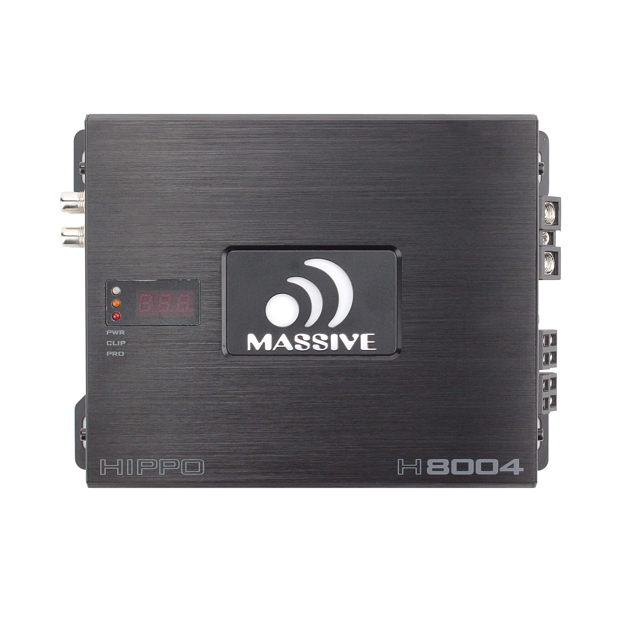 H8004 4-Channel Car Amplifier - 125 Watts RMS x 4 @ 4 Ohm - High Power Audio Amp for Car Stereo System, Home Theater, and Marine Boats