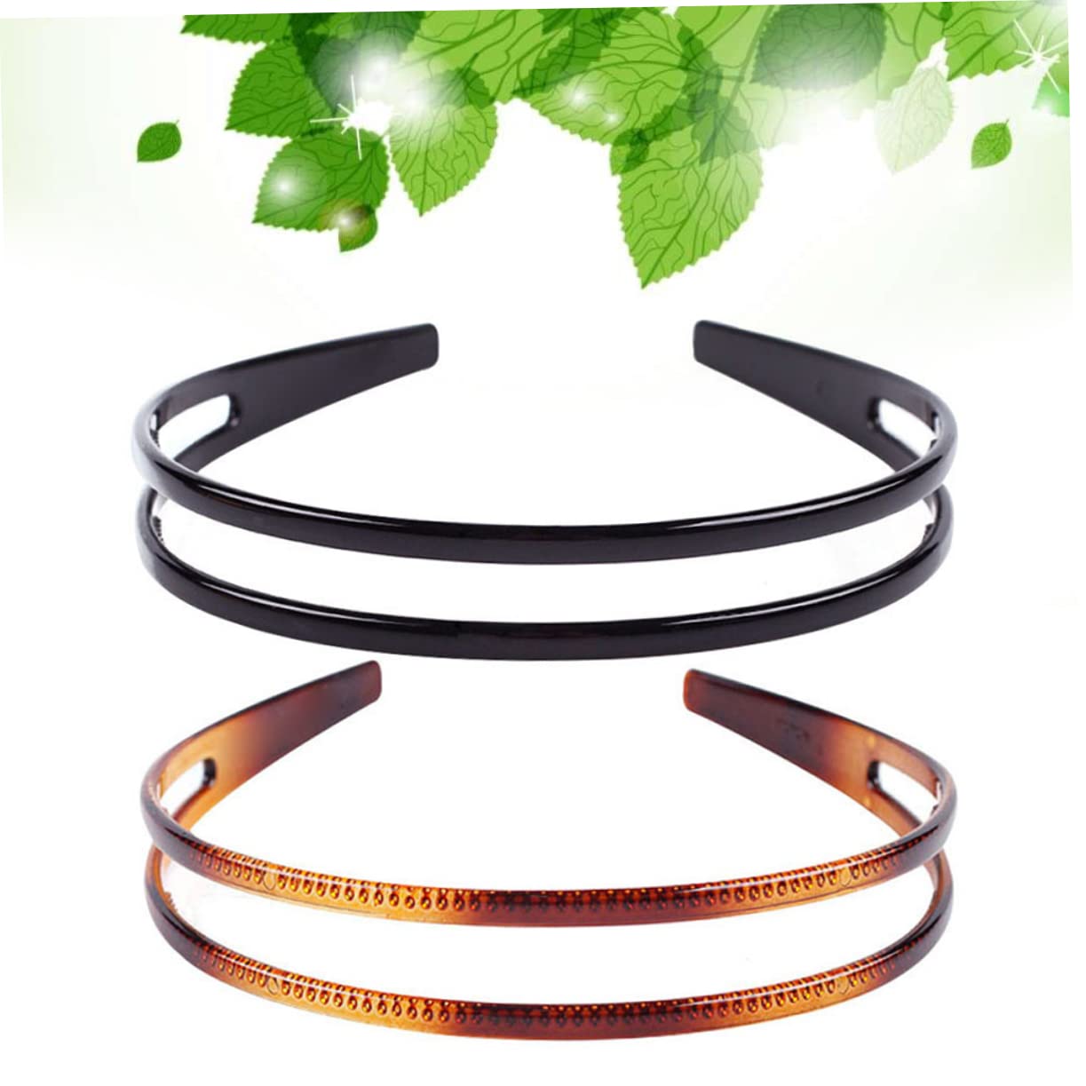 Beavorty 12 Pack Non-Slip Plastic Headbands for Women - Double Row Teeth Design Hair Hoops, Fashion Hair Accessories for Workouts, Yoga, Running & Daily Styling