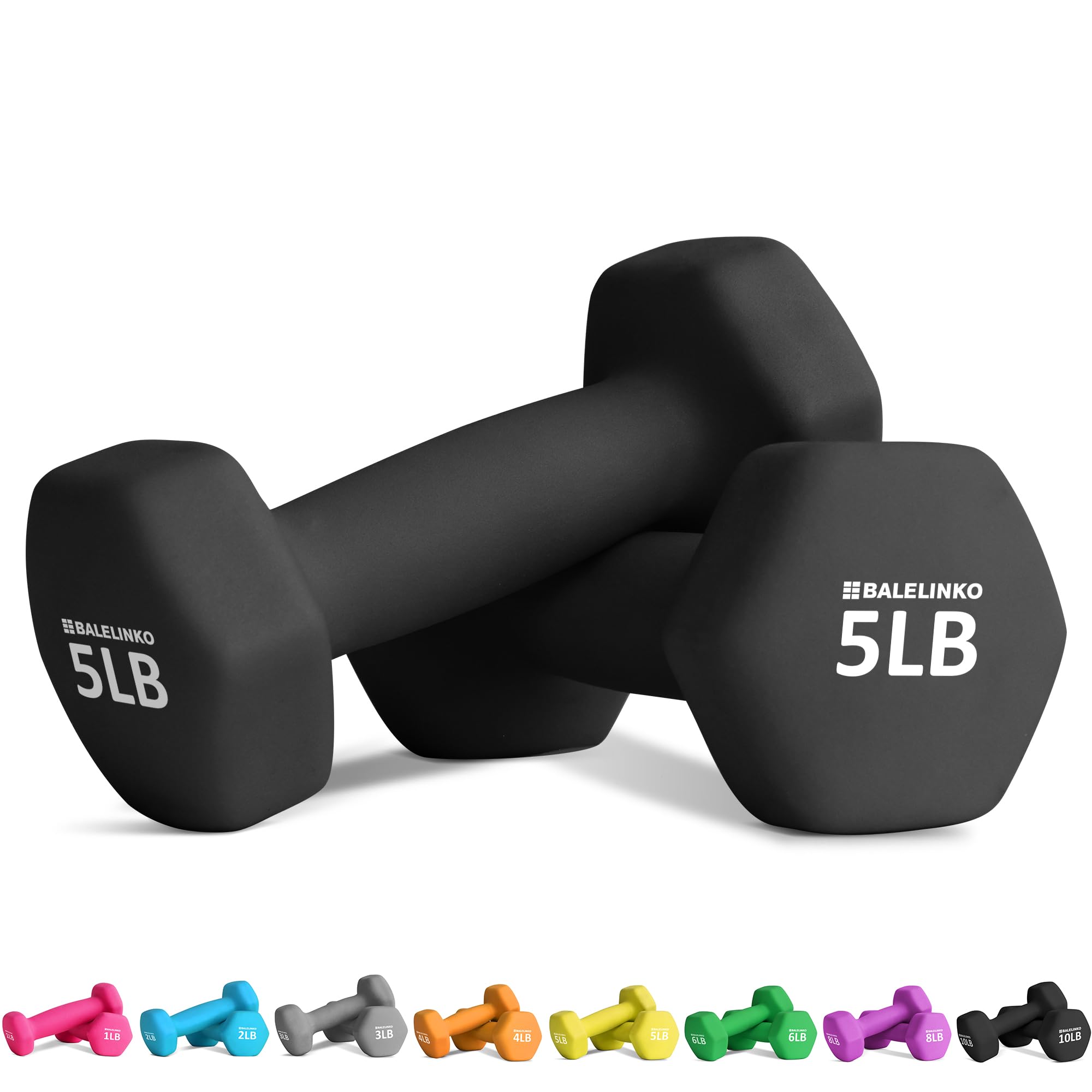 Balelinko Home Gym Equipment Set for Strength Training, Weight Loss, Yoga & Pilates - Adjustable Weights for Women, Men, Seniors & Youth - Perfect for Home Workouts, Fitness Routines & Full-Body Exercise