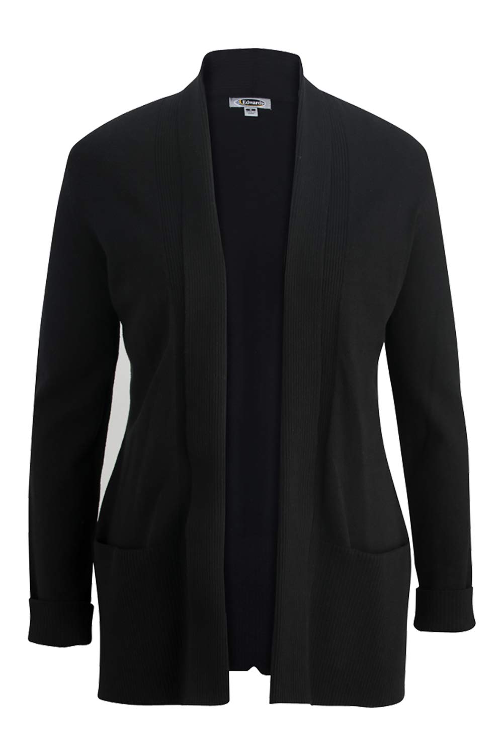 Edwards Women's Shawl Collar Cardigan Sweater - Soft Knit Open Front Long Sleeve Wrap - Perfect for Office, Date Night & Cozy Evenings