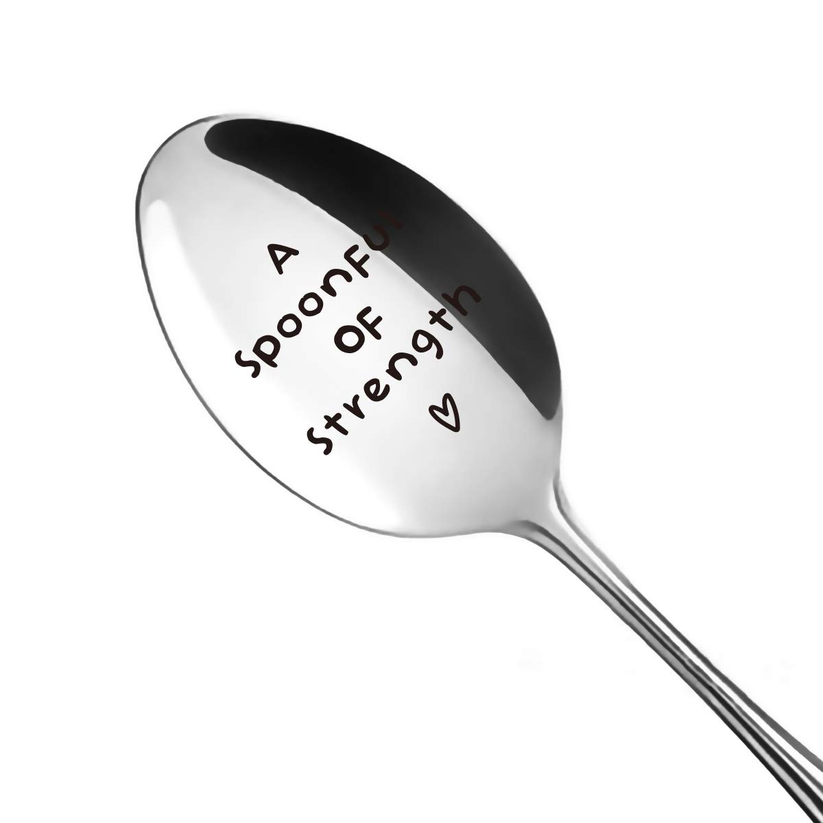 Funny Engraved Stainless Steel Spoon - Perfect Gift for Cancer Survivors, Get Well Present After Surgery - Encouragement Gift for Women, Men & Teens - Great for Desserts, Tea & Food - Ideal for Recovery, Hospital Use & Daily Meals