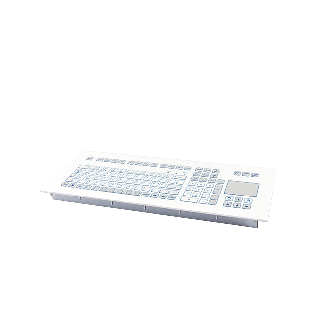 InduKey TKS 105c Wireless Keyboard with Built-in Touchpad - Compact Design for Office, Home & Gaming Use