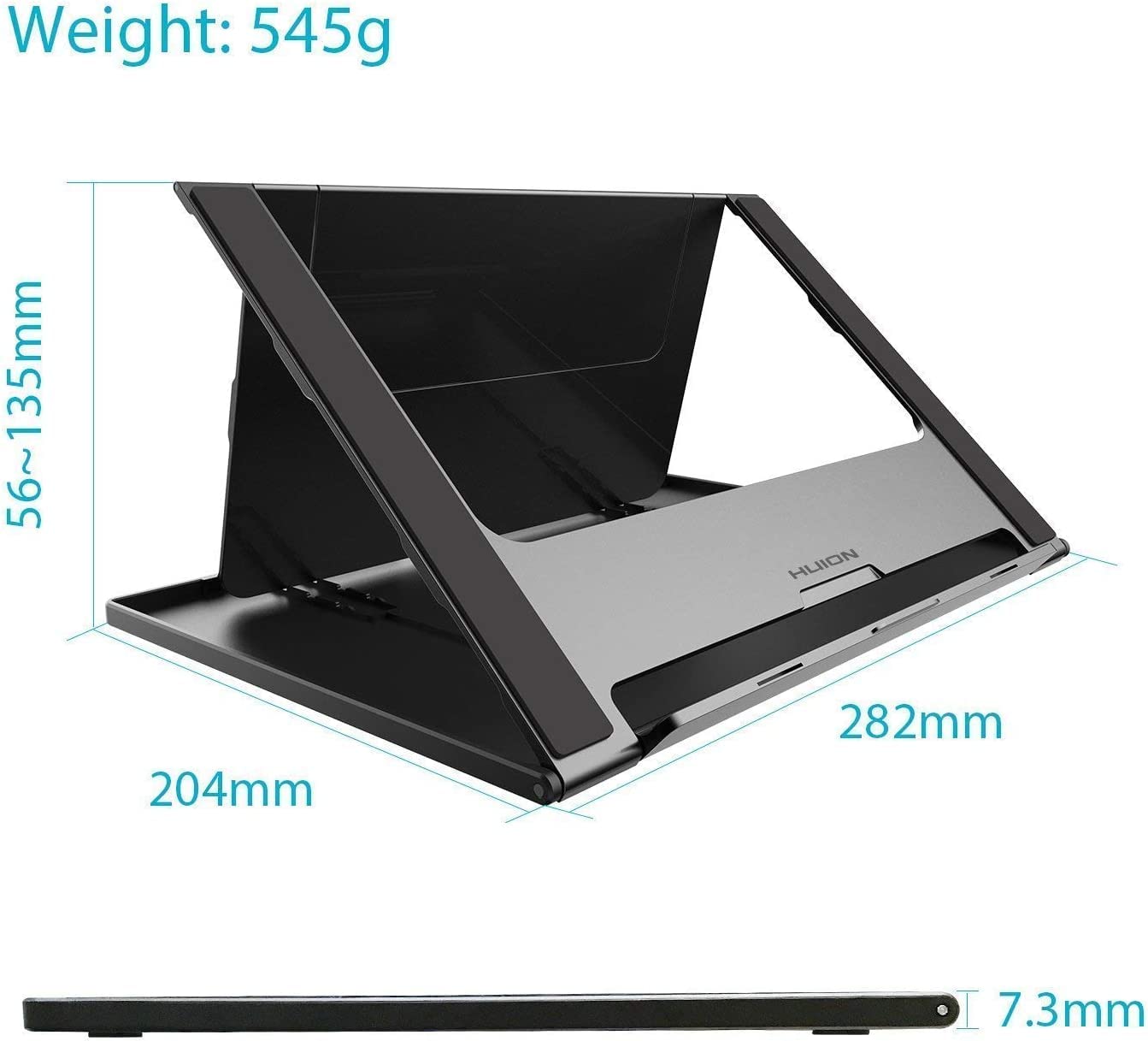 HUION Inspiroy H610X 10x6.25 Inch Graphic Drawing Tablet with Battery-Free Pen & ST200 Adjustable Stand - Perfect for Digital Art, Animation, Online Teaching and Remote Work