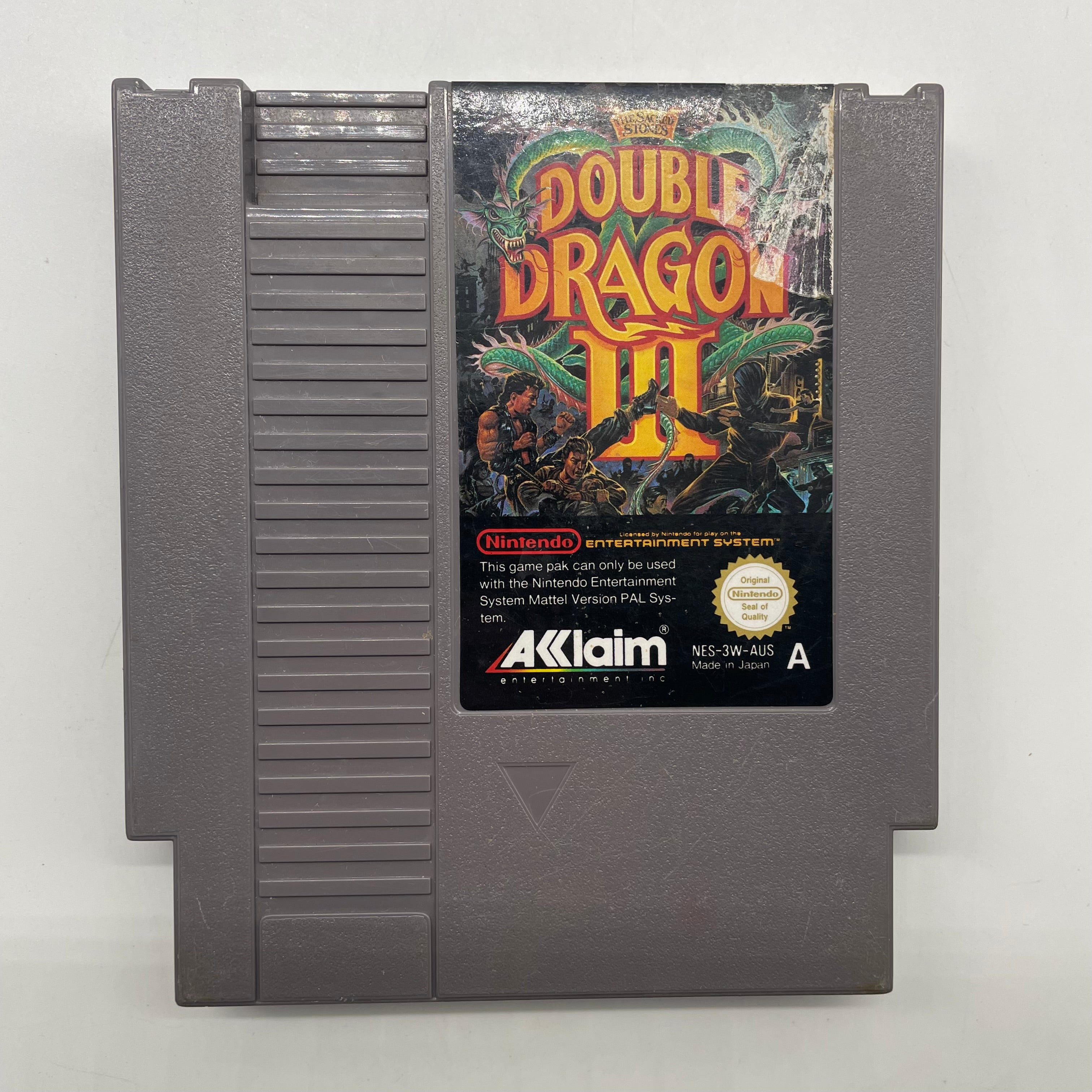 Double Dragon III: The Sacred Stones - NES Game Cartridge Only (PAL Version) - Classic Retro Gaming for Nintendo Entertainment System - Perfect for Collectors & Nostalgic Gamers