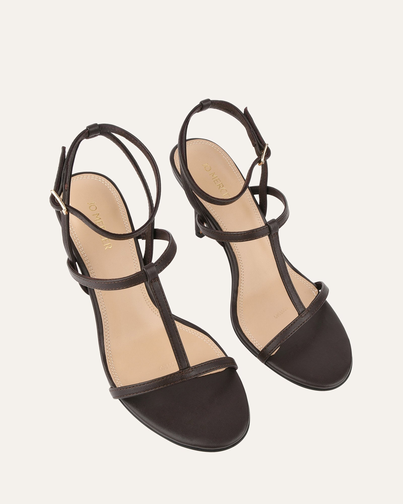 Lacey High Heel Sandals for Women - Genuine Cacao Leather Strappy Summer Dress Shoes | Perfect for Weddings, Parties & Beach Vacations