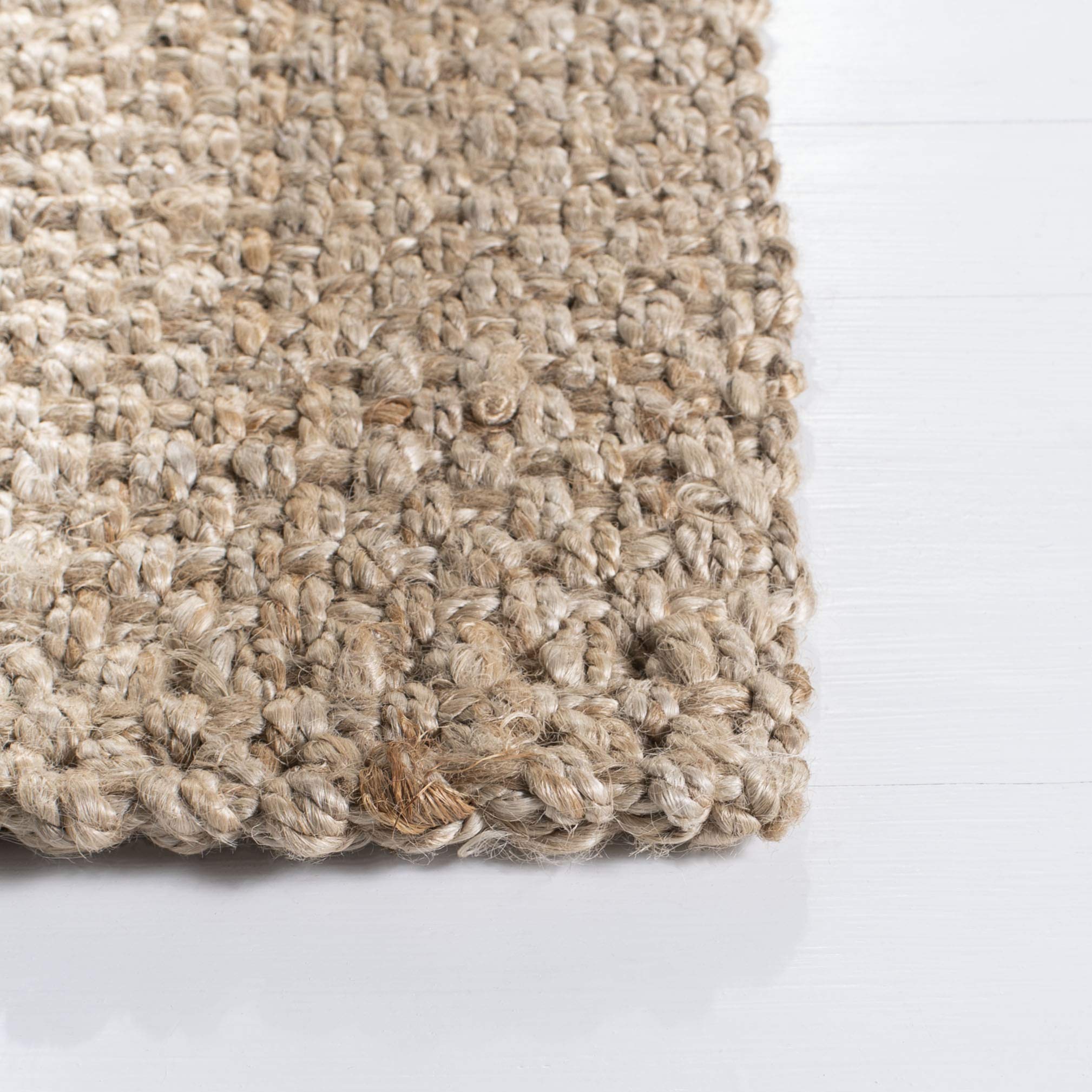 SAFAVIEH Handmade Natural Jute Area Rug 9' x 12' - Farmhouse Chic, Durable & Eco-Friendly for High Traffic Living Room, Bedroom, Dining Room | NF267A