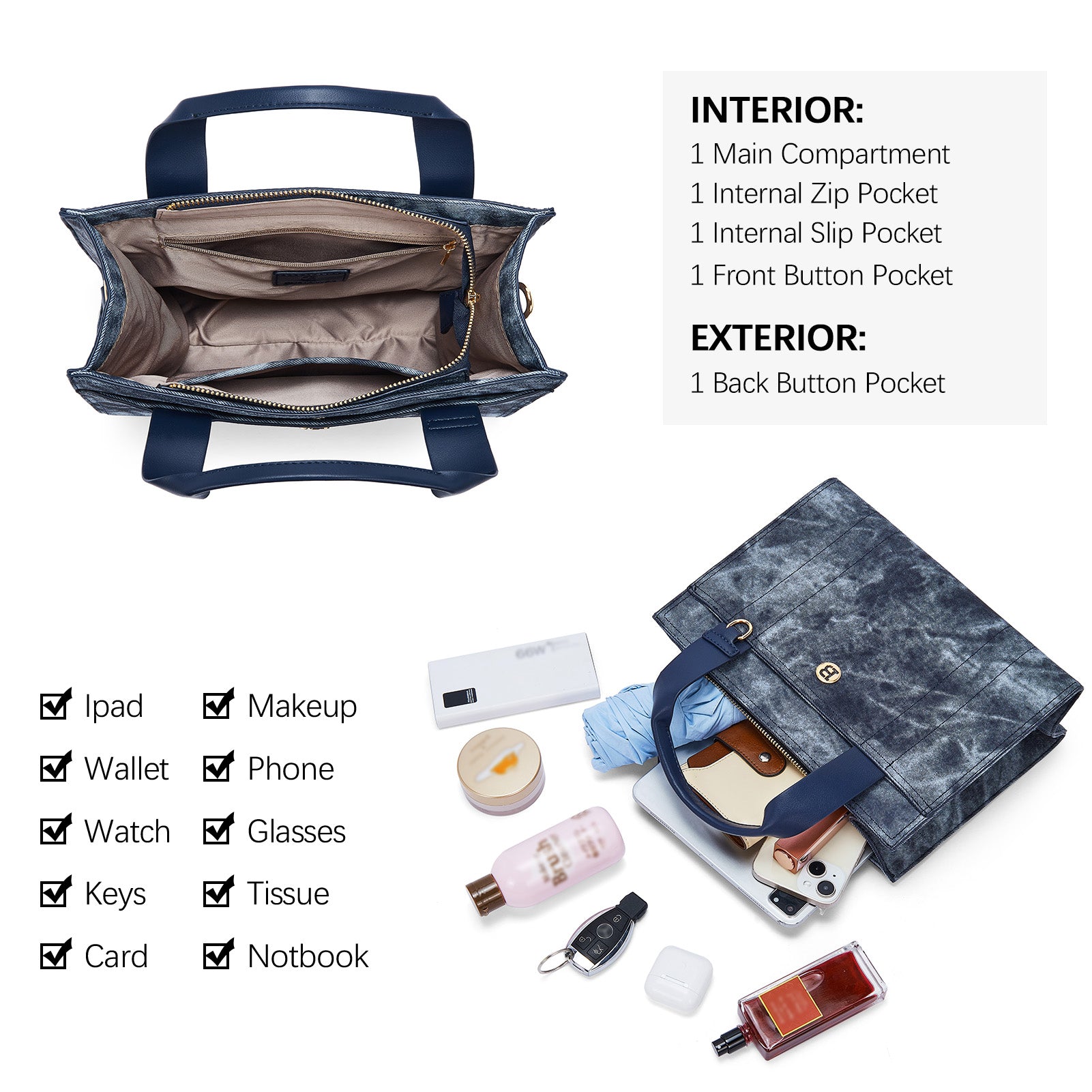 Nevin 11 Inch Genuine Leather Satchel Bag for Women - Stylish Crossbody Purse with Adjustable Strap - Perfect for Work, Travel & Everyday Use