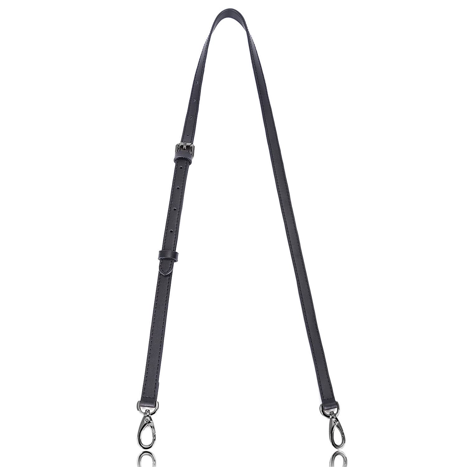 VanEnjoy Genuine Leather Adjustable Purse Strap Replacement - 3/5 inch Wide, 51 inches Long Crossbody Bag Handbag Shoulder Strap for Women, Perfect for Daily Use, Travel and Shopping