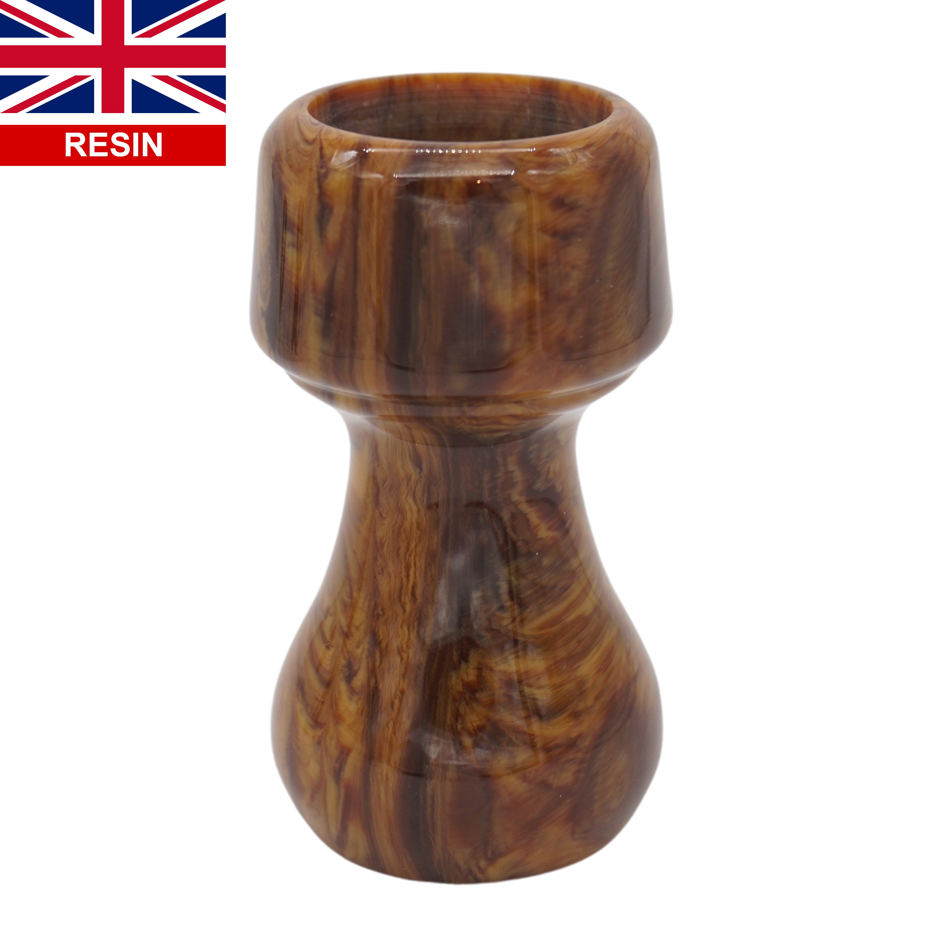 Premium Briar Wood Handcrafted Shaving Brush Handle - Fits 24mm & 26mm Knots - Luxury Wet Shaving & Grooming Essential for Men's Beard Care Routine