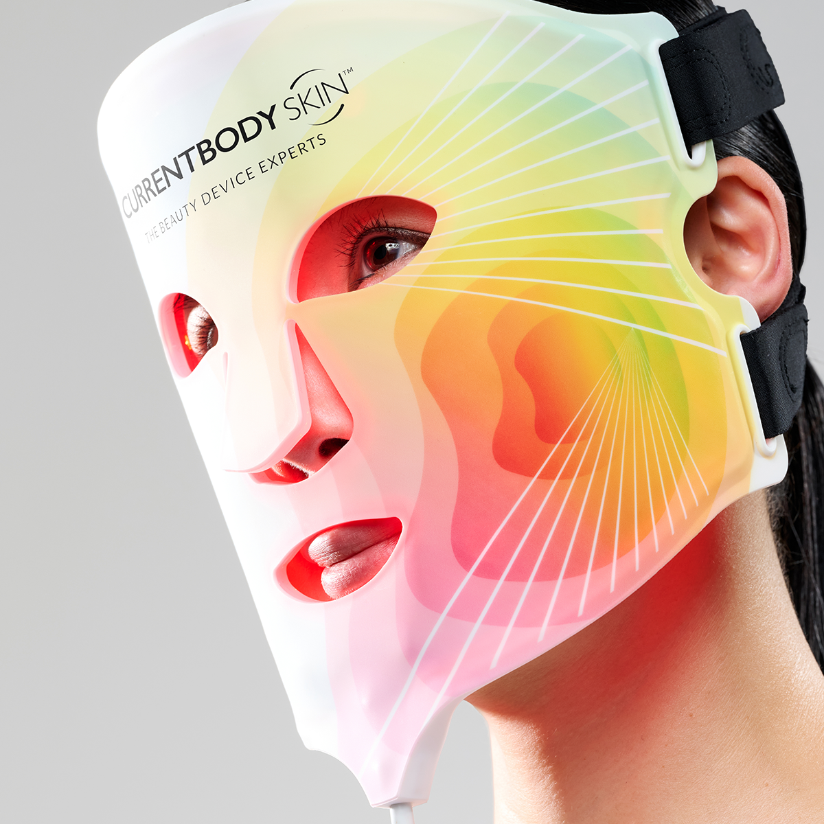 CurrentBody Skin LED 4-in-1 Zone Facial Mapping Mask - Red Light Therapy for Anti-Aging & Acne Treatment - Perfect for At-Home Skincare & Spa Days