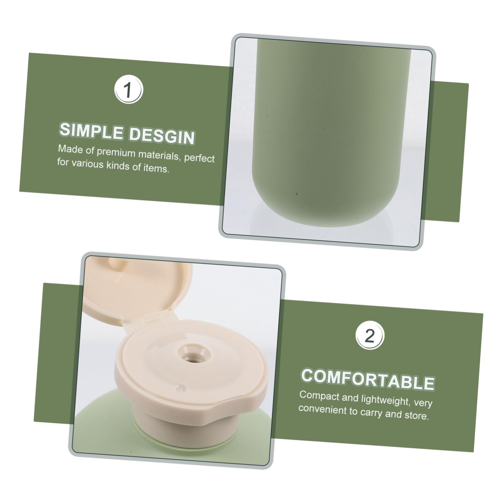 FRCOLOR 2 Pack 300ml Refillable Travel Bottles for Shampoo, Lotion & Toiletries - Leak Proof Squeeze Containers with Dispenser for Airplane, Gym & Vacation Essentials