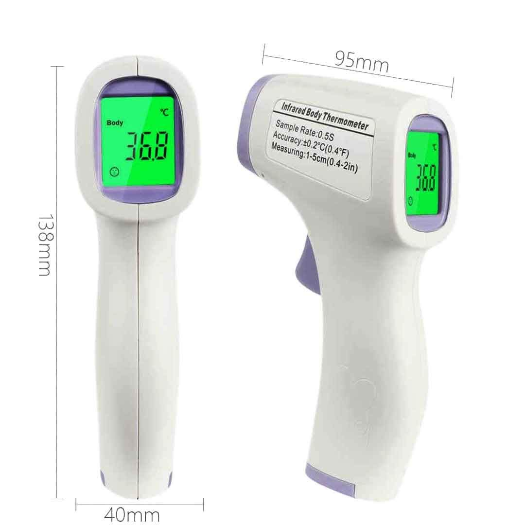 Hetaida Non-Contact Infrared Forehead Thermometer for Adults & Kids - Fast, Accurate Digital Fever Thermometer for Home, Clinic, and Travel Use