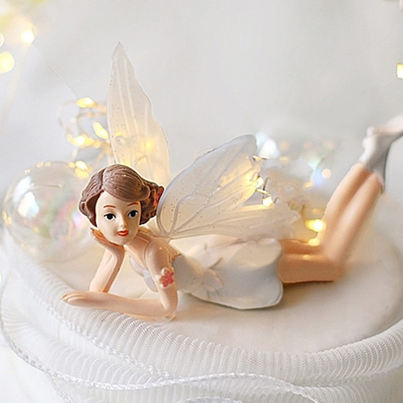 Elf & Flower Fairy Cake Toppers - Birthday Party Dessert Decorations for Princess Theme, Baby Shower & Wedding Cakes - Lovely Edible Cake Decor for Special Occasions