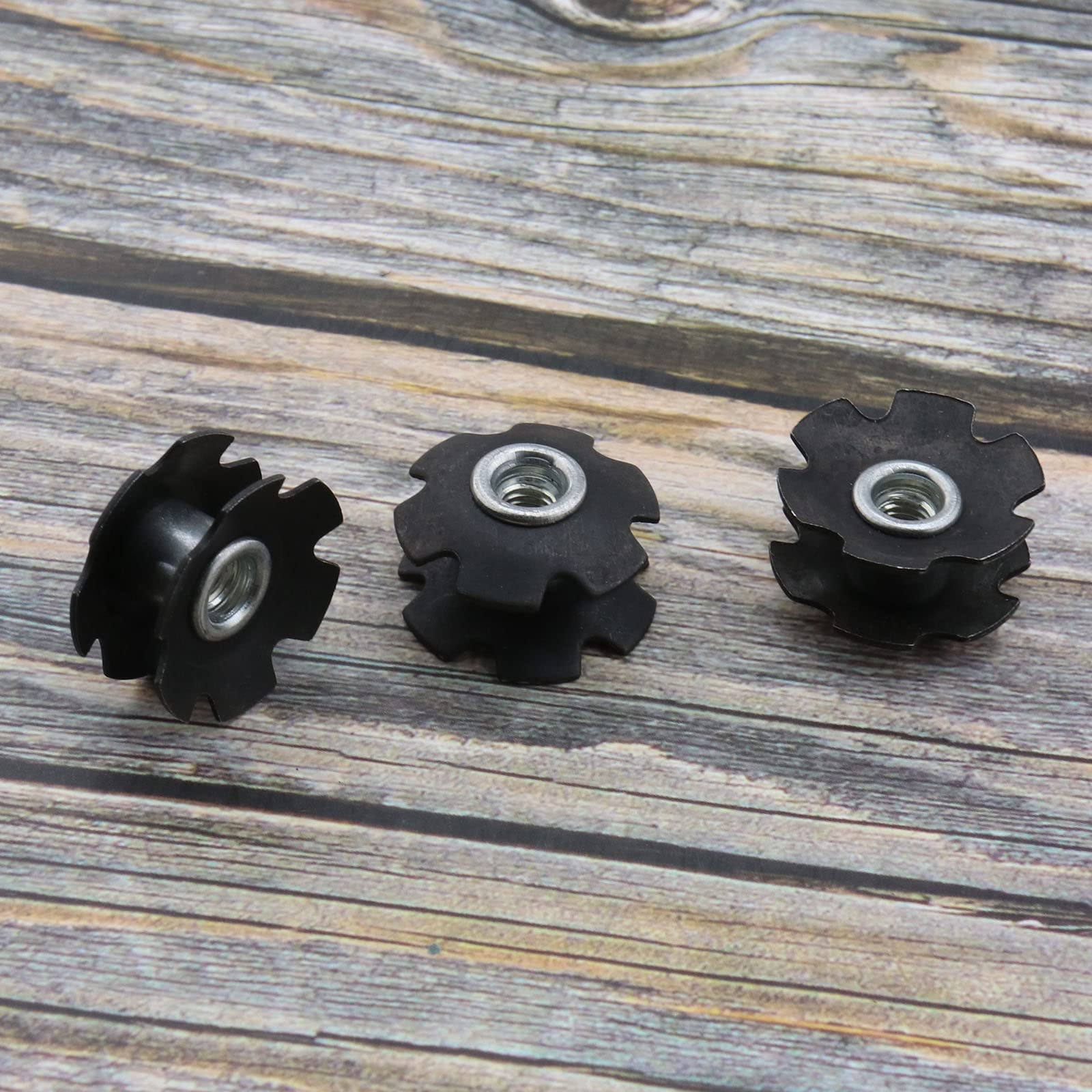 10PCS Bike Headset Star Nut Set for 28.6mm (1-1/8 inch) Front Fork - Compatible with Mountain Bikes, Road Bikes & Hybrid Bikes - Durable Cycling Components for Easy Bike Repair & Maintenance - Perfect for DIY Bike Upgrades & Professional Mechanics