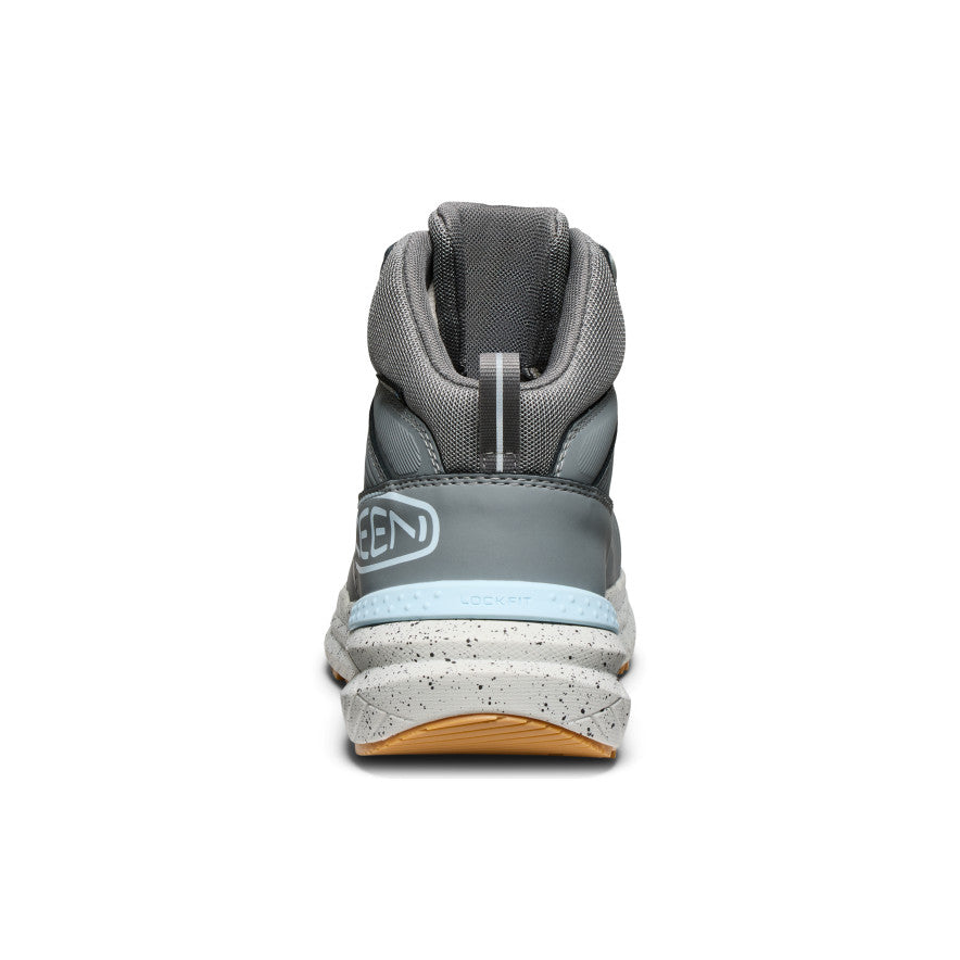 Women's Synchro Waterproof Work Boot with Carbon Toe - Steel Grey/Gum | Slip-Resistant Safety Shoes for Construction, Warehouse & Outdoor Work