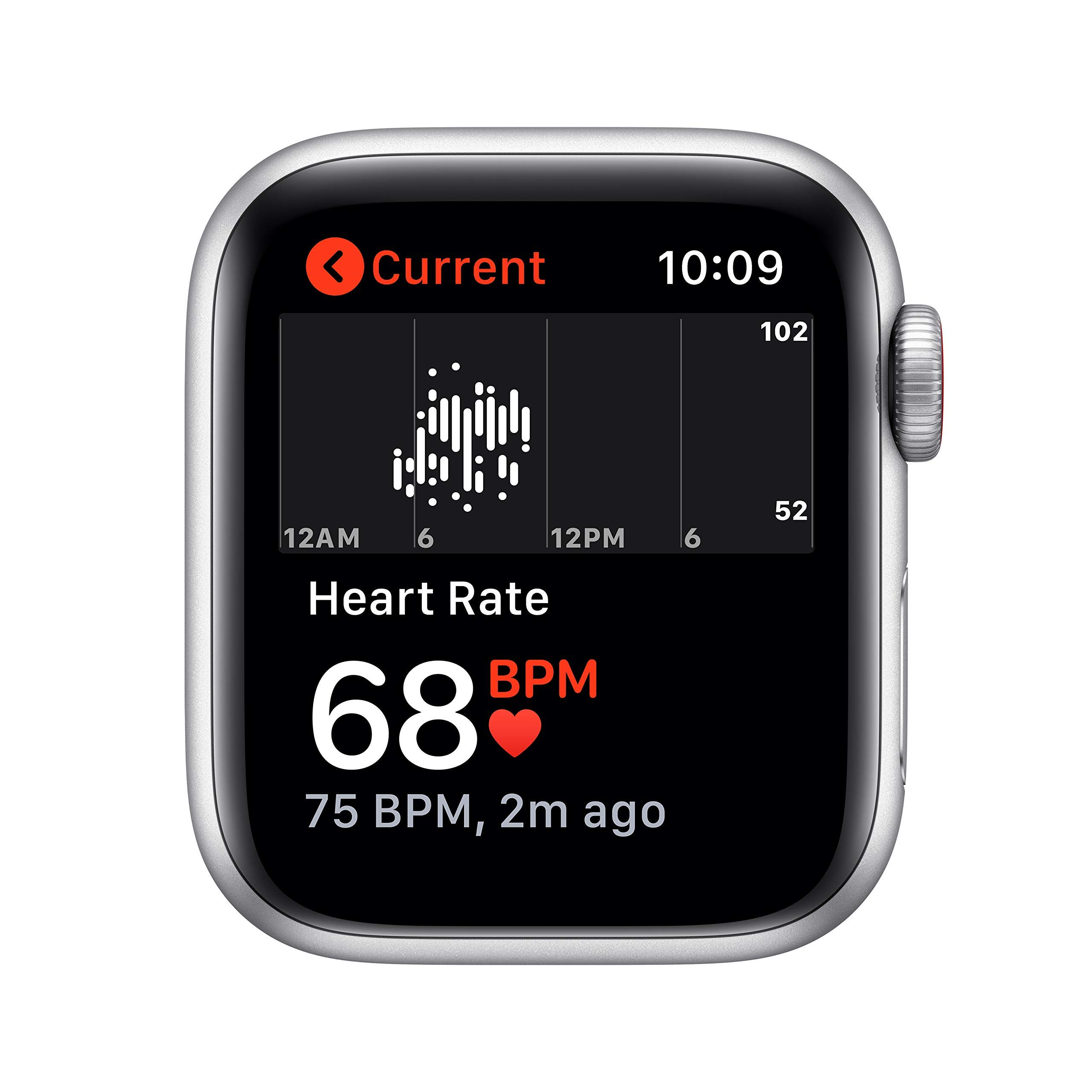 Apple Watch SE 2020 (GPS + Cellular, 40mm) - Silver Aluminum Case with White Sport Band - Renewed Premium Smartwatch for Fitness Tracking, Notifications & Calls | Perfect for Workouts, Running & Daily Use