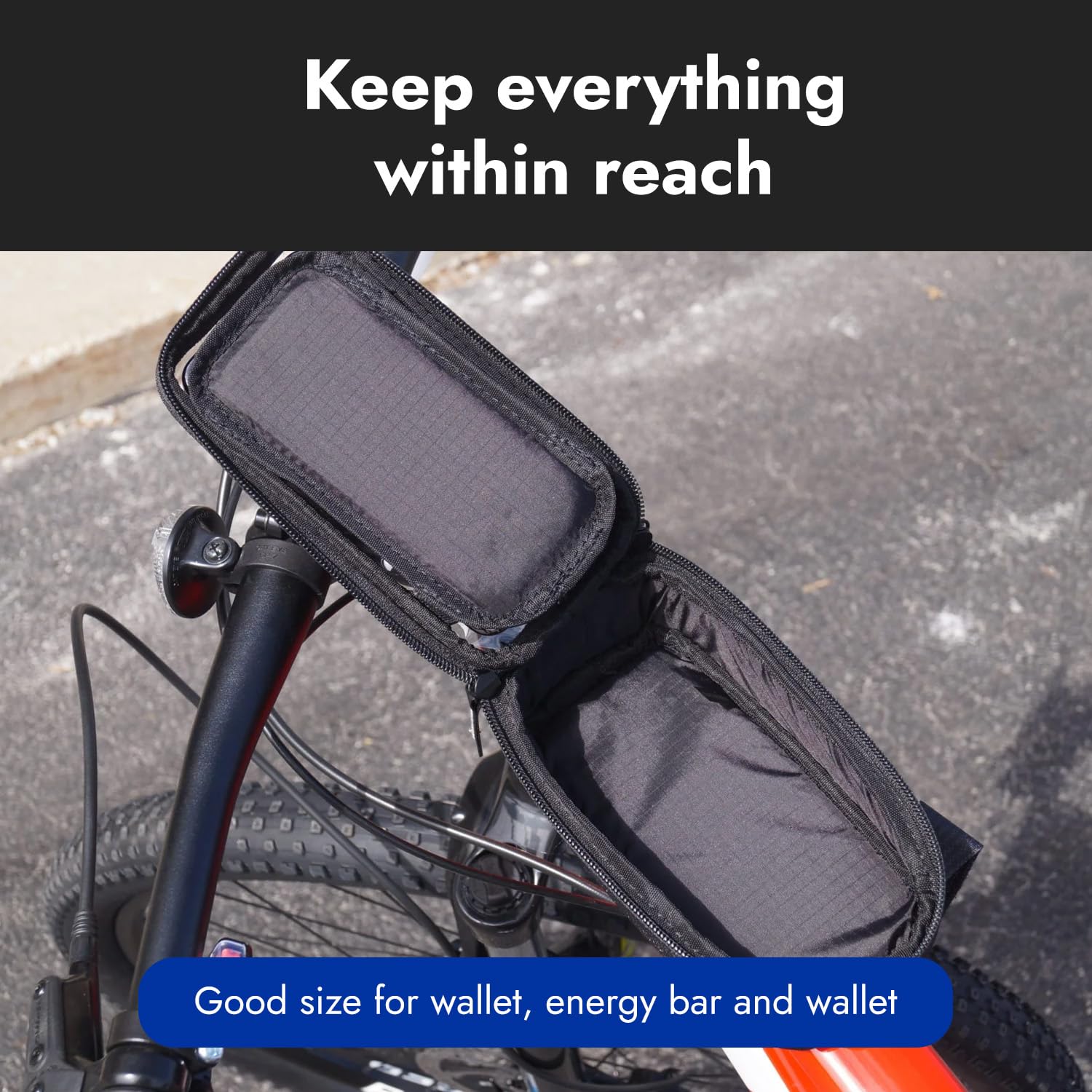 **BiKase Hard Casing Bike Phone Bag – Waterproof, Durable Bike Accessories – 8