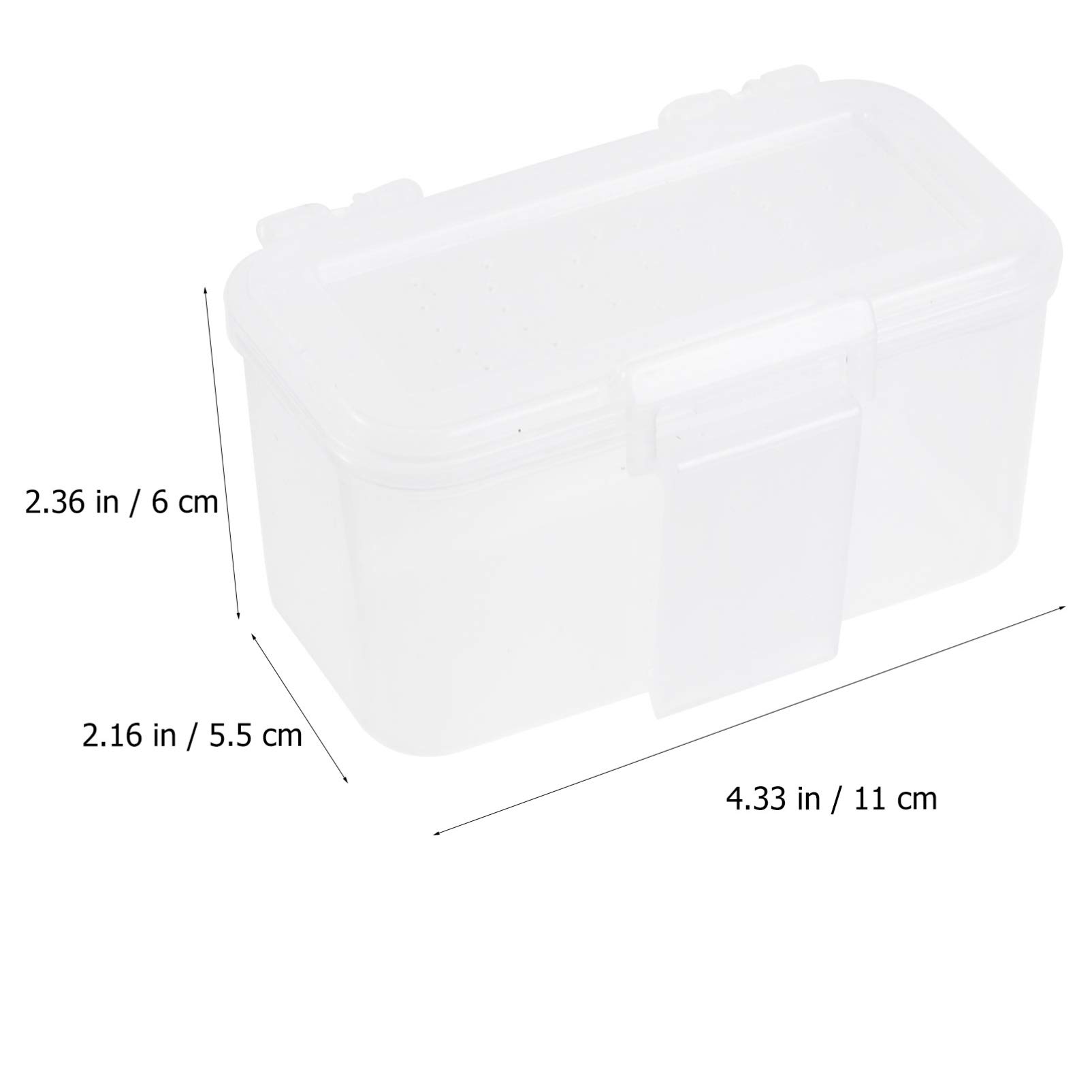 POPETPOP 2-Piece Plastic Reptile Feeding Dish Box - White Worm Box for Turtles, Lizards & Amphibians | Terrarium & Aquarium Food Tray | Ideal for Reptile Feeding & Habitat Maintenance