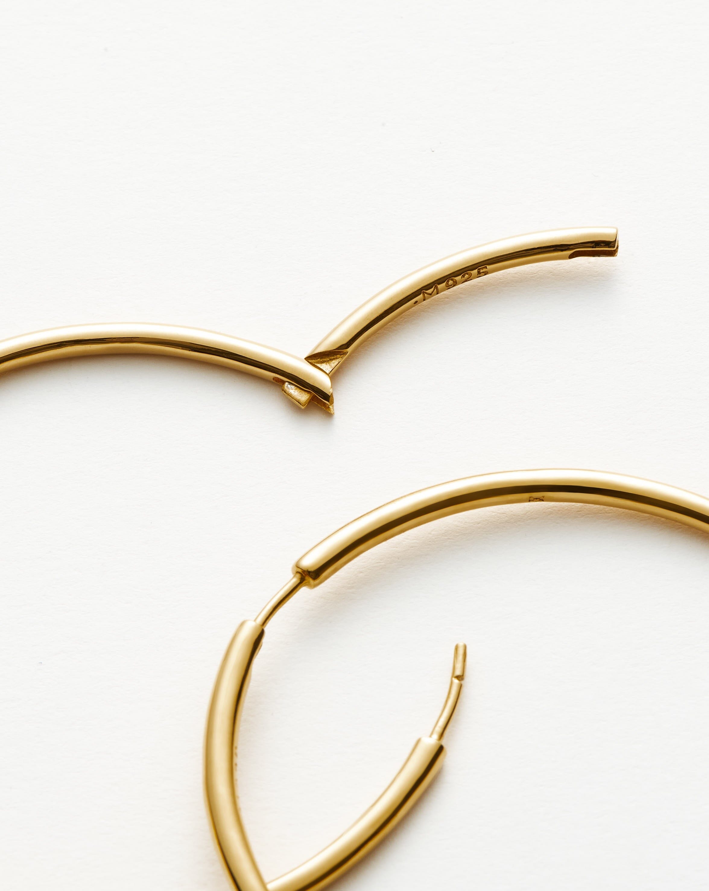 18k Gold Vermeil Classic Oversized Hoop Earrings for Women - Trendy Statement Jewelry for Parties, Weddings & Everyday Wear