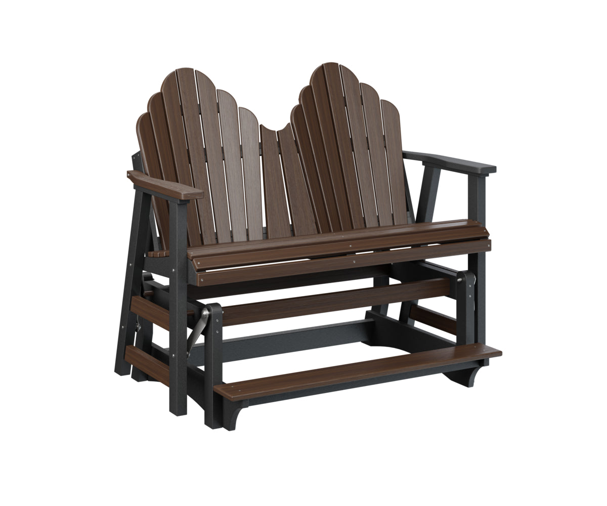Berlin Gardens Cozi Back Double Counter Glider - Outdoor Patio Swing Bench with Canopy for Porch, Garden, and Backyard Relaxation