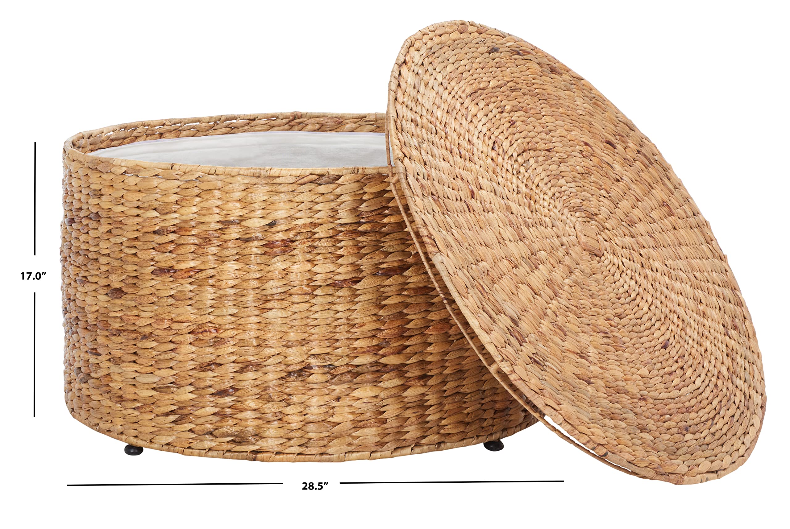 SAFAVIEH Natural Wood Coffee Table - Modern Living Room Furniture for Home Decor & Entertainment Use
