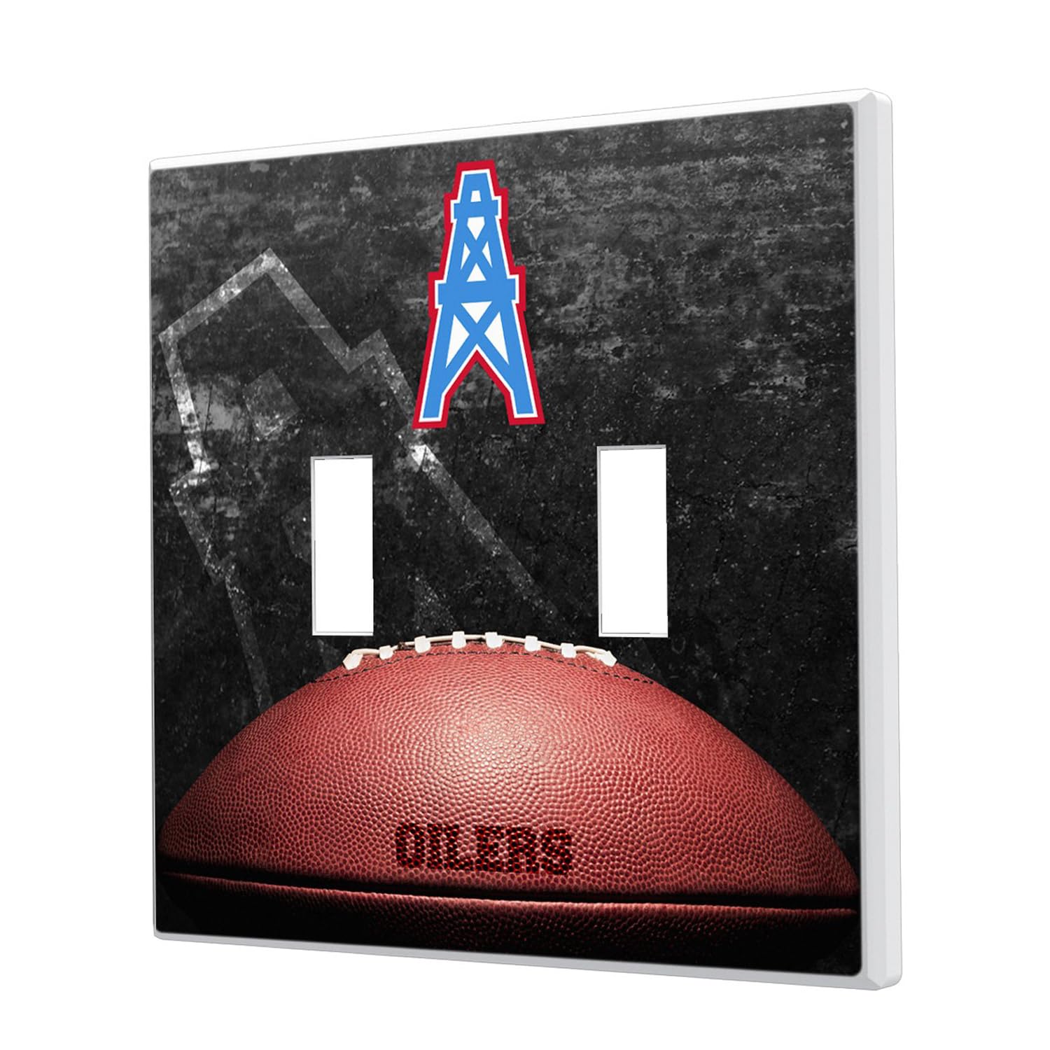 NFL Legendary Team Logo Double Toggle Light Switch Cover Plate - Perfect for Game Room, Man Cave & Sports Themed Home Decor