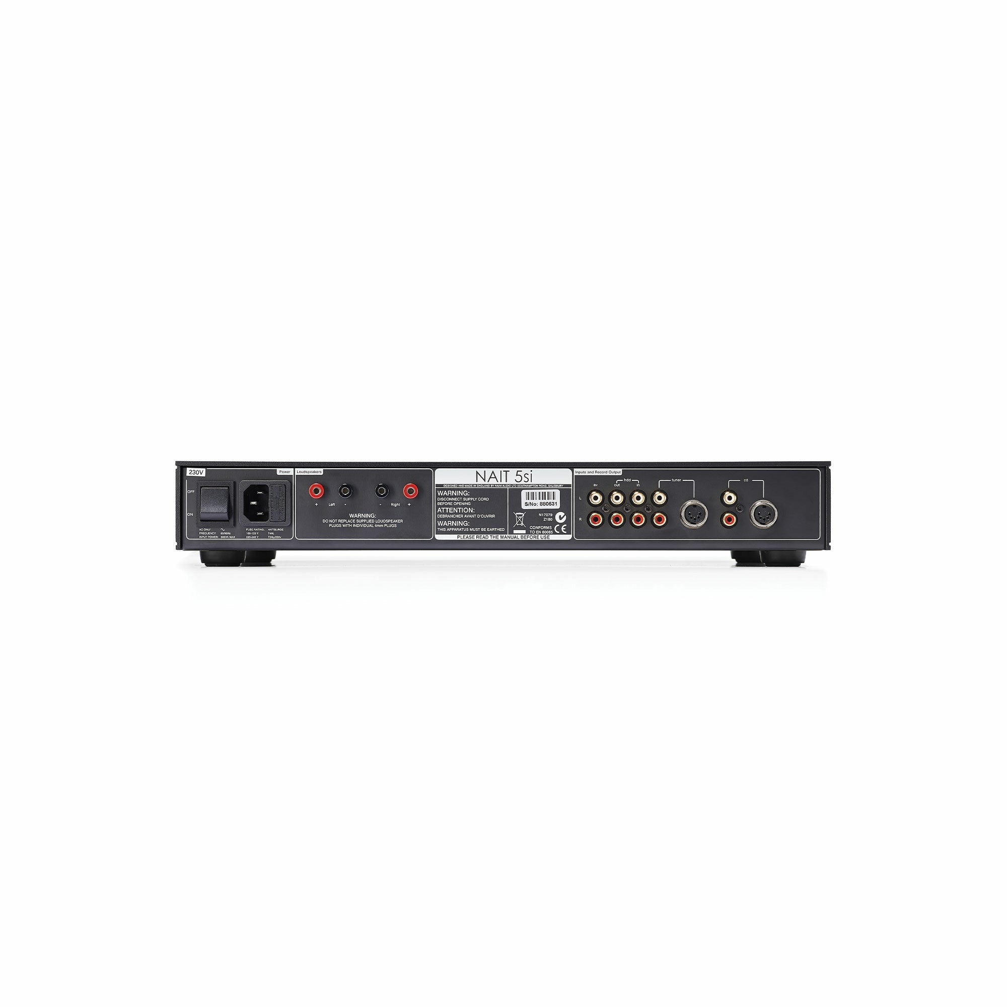 Naim Audio Nait 5SI Integrated Stereo Amplifier - High Fidelity Hi-Fi Audio System for Home Theater & Music Listening