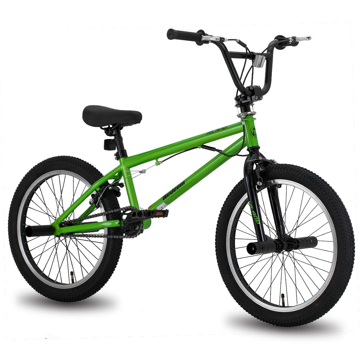 Hiland 20 Inch Freestyle Kids BMX Bike for Boys & Girls - 360 Degree Gyro, 4 Pegs - Beginner to Advanced Youth Bicycle in Multiple Colors - Perfect for Neighborhood Riding, Bike Parks & Stunt Practice