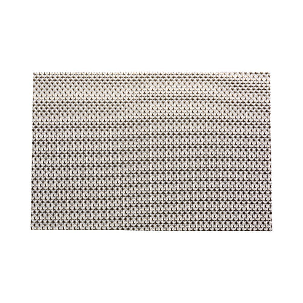 Amalfi Basketweave Limestone Vinyl Woven Placemats - Set of 6 (16