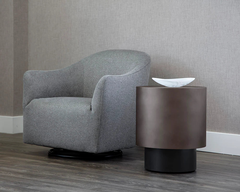 Bernaby End Table - Modern Nightstand with Storage Shelf, Small Side Table for Bedroom, Living Room, and Office - Perfect for Lamps, Books, and Decor