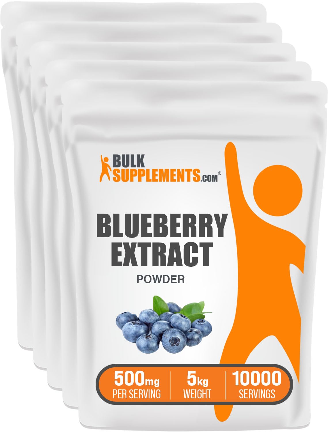 BulkSupplements.com Premium Wild Blueberry Extract Powder - 5kg (11 lbs) Anthocyanin & Antioxidant Supplement for Baking, Smoothies, and Wellness - USDA Organic, Non-GMO, Gluten-Free - Boost Immunity & Support Heart Health