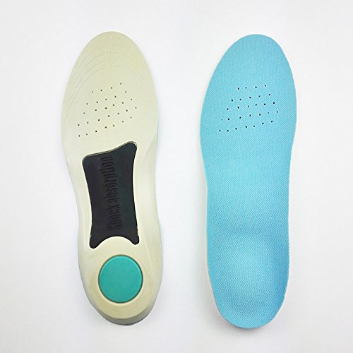 Premium PU Sports Insoles for Men & Women - Cushioned Shock Absorption & Arch Support - Ideal for Running, Walking, Gym & Everyday Comfort