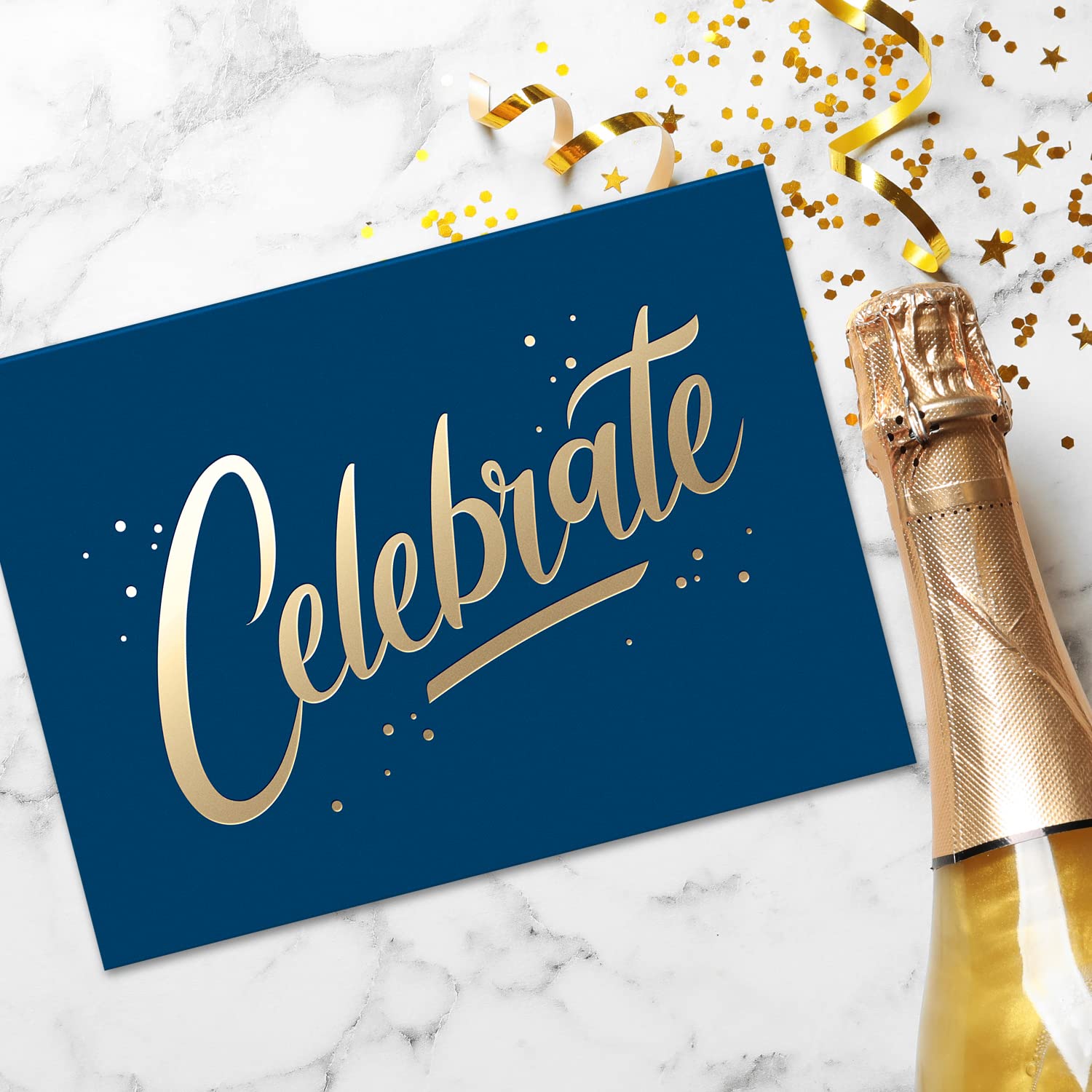 Sweetzer & Orange Set of 48 Congratulations Greeting Cards with Envelopes - Gold Foil Graduation Cards (4.25x5.75