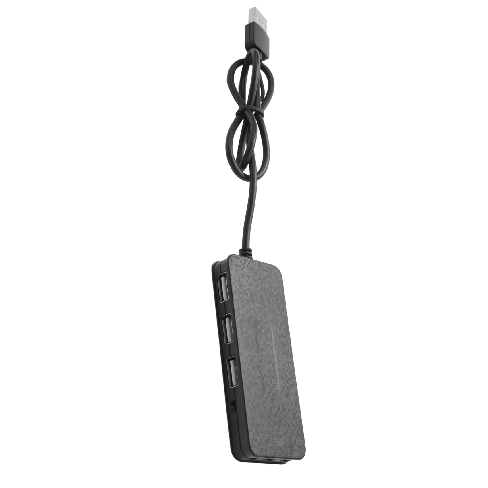 Koanhinn 3-Port USB 2.0 Hub with 7.1 Channel Sound Card & Headset Microphone Adapter for PC - Black | Perfect for Gaming, Streaming & Conference Calls