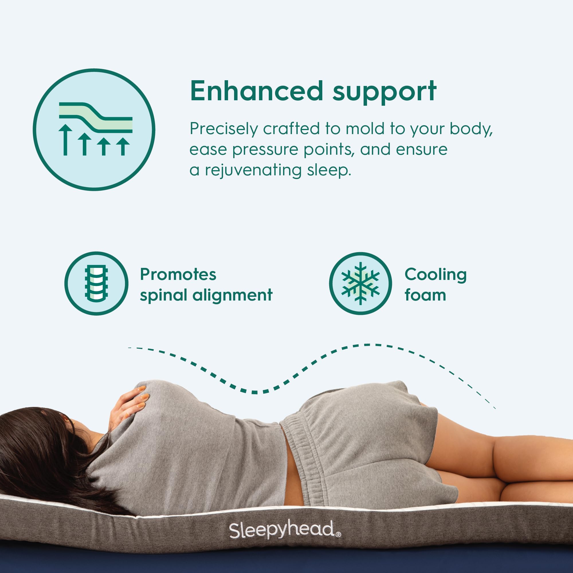 Premium Cooling Gel Memory Foam Mattress Topper Twin XL (38x80 inches) - 2'' Thick for Back Pain Relief, Washable Cover | Ideal for College Dorm Rooms, Hot Sleepers & Pressure Point Relief