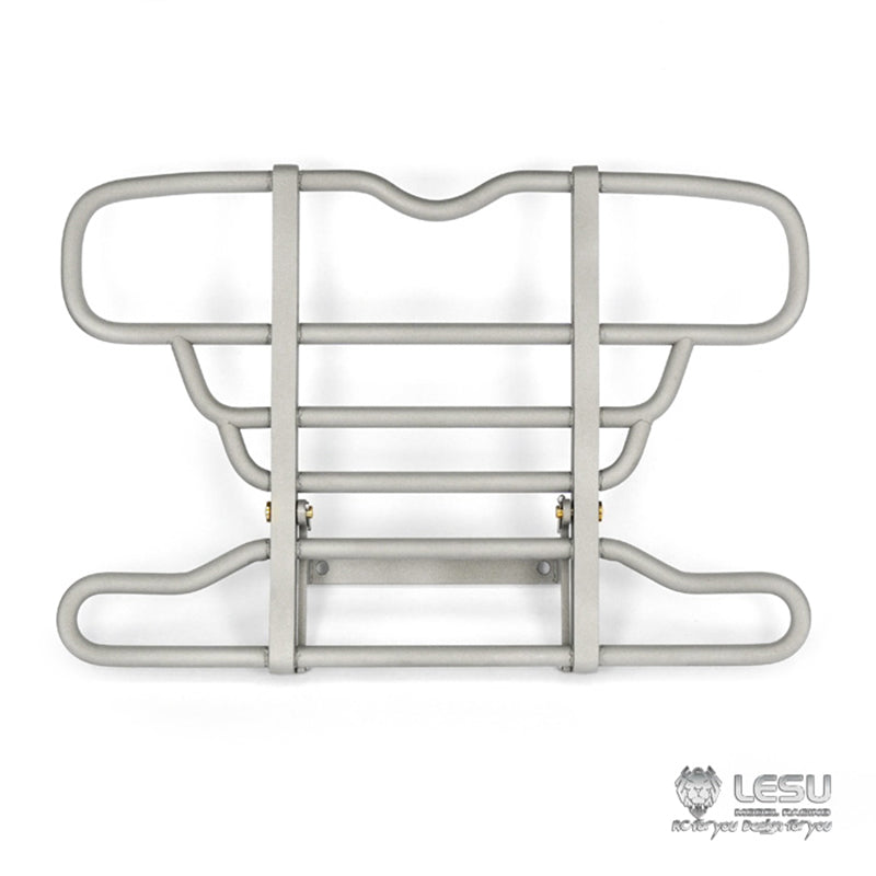Upgraded Metal Front Grille Guard Bumper for 1/14 Tamiya RC Tractors & 6x6 Dump Trucks - Heavy Duty Replacement Part for Off-Road Model Car Racing & Crawling Scenes