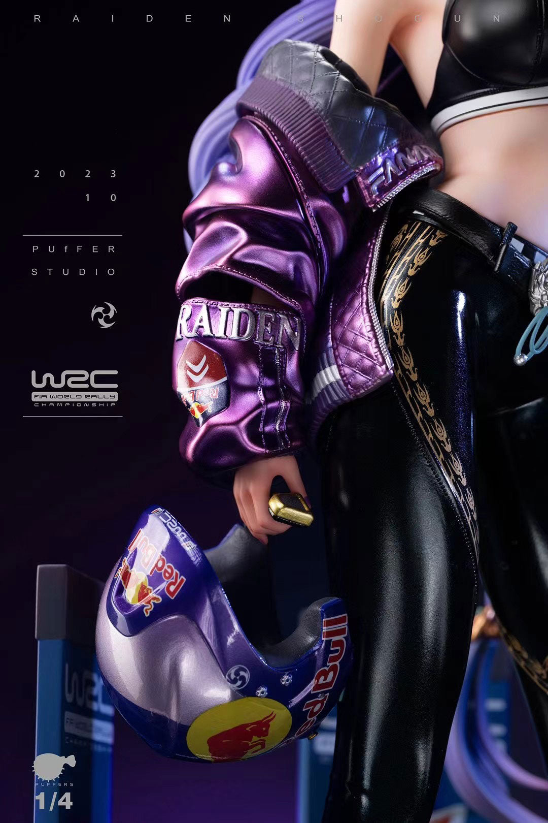 Race Queen Raiden Shogun Cosplay Costume - Anime Genshin Impact Puffer Studio Outfit for Conventions & Cosplay Events