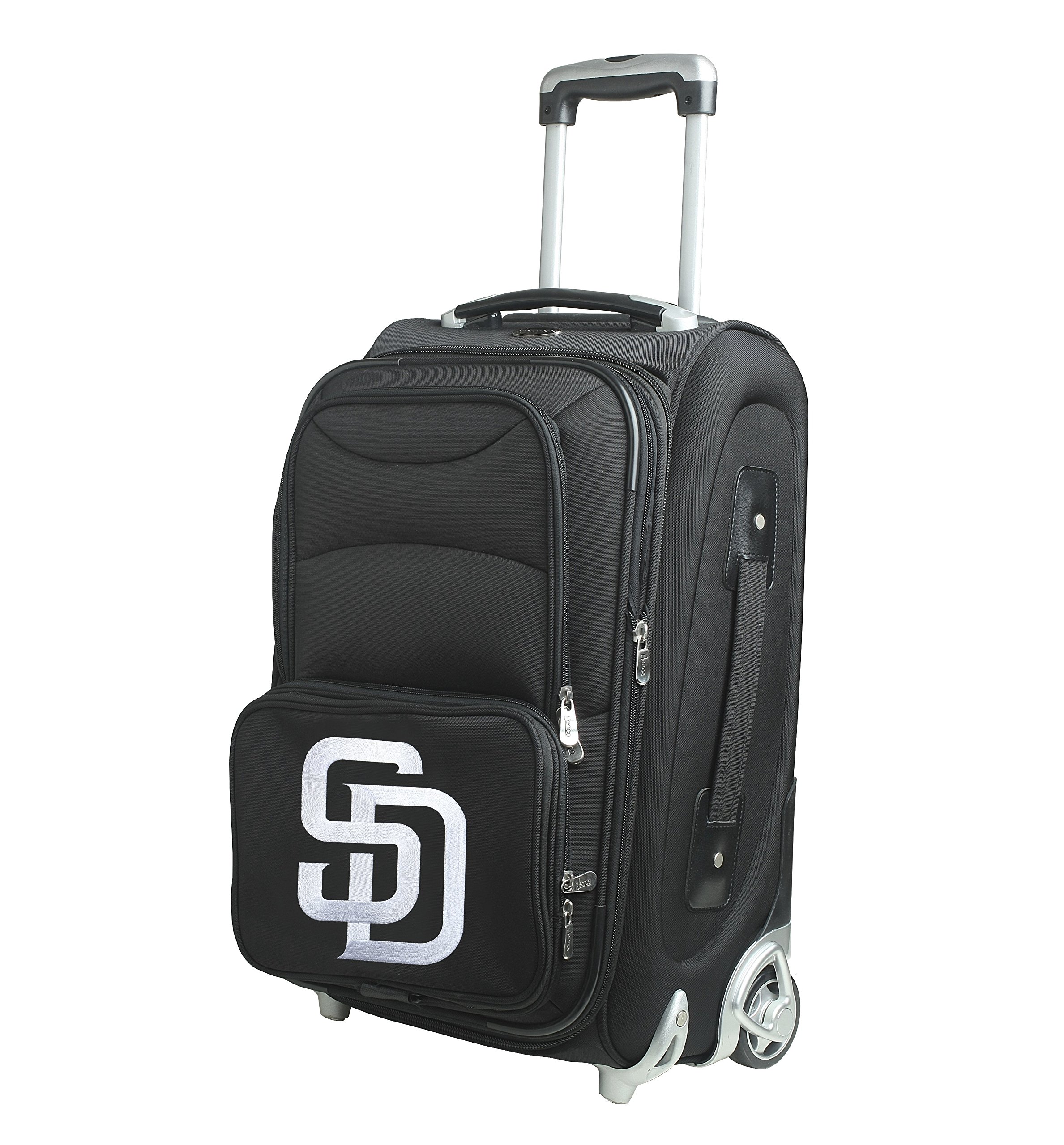 Denco 21-Inch Black Skate Wheel Carry-On Luggage - Lightweight Spinner Suitcase for Travel, Business Trips & Weekend Getaways