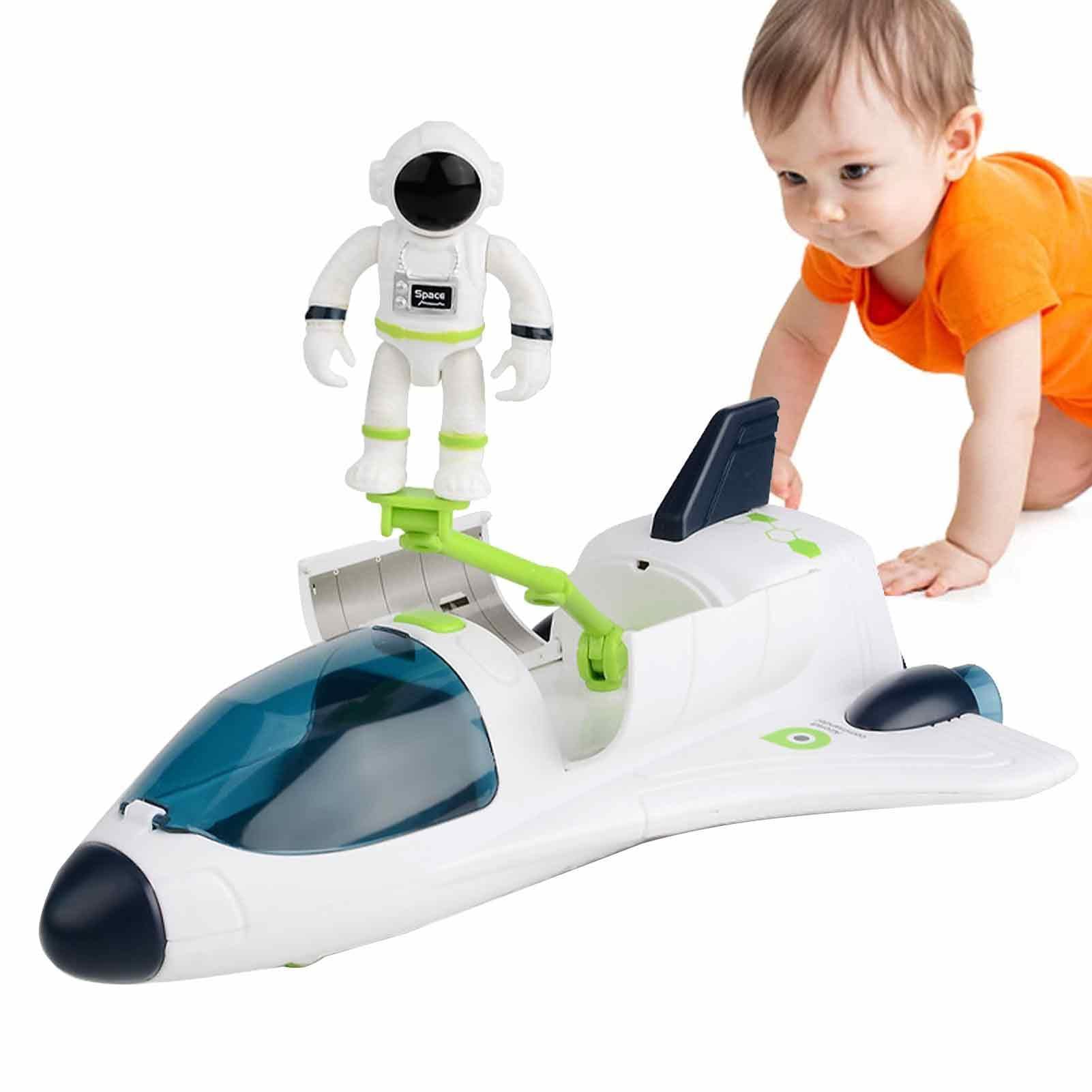 Space Rocket Shuttle Astronaut Toys for Kids Ages 3-8 - Light & Sound Spaceship, Rover Adventure Playset - STEM Learning & Imaginative Play for Boys & Girls