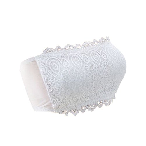 Sexy Lace Floral Adjustable Tube Top for Women - No Steel Ring Comfortable Bralette - Perfect for Summer Outfits, Beachwear & Night Out
