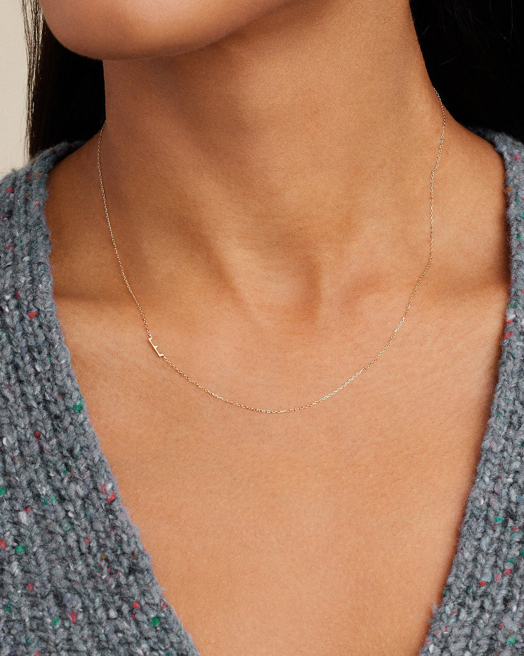 14K Gold Alphabet Necklace - Personalized Initial Pendant Jewelry for Women - Perfect for Gifts, Birthdays & Everyday Elegance