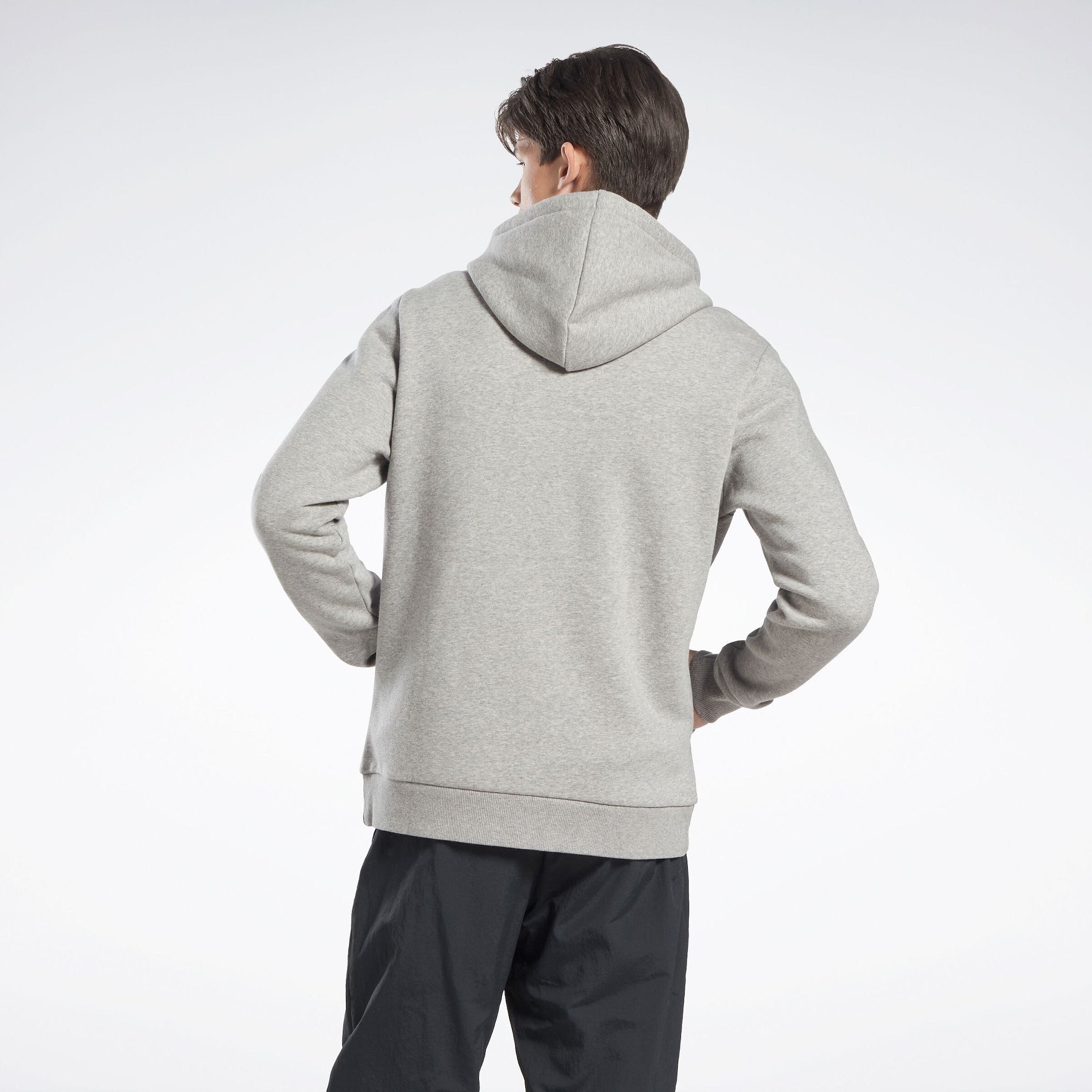 RI SL Fleece Jacket for Men - Lightweight, Warm, Comfortable Fleece Pullover in Grey Heather/Vector Red - Perfect for Hiking, Camping & Outdoor Activities