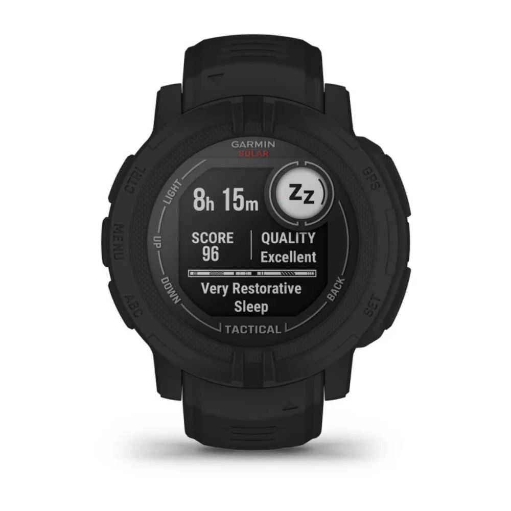 Garmin Instinct 2 Solar Tactical Smartwatch - Military-Grade GPS Watch with Jumpmaster Mode & NVG Compatibility | Outdoor Adventure, Hiking, Running & Tactical Use