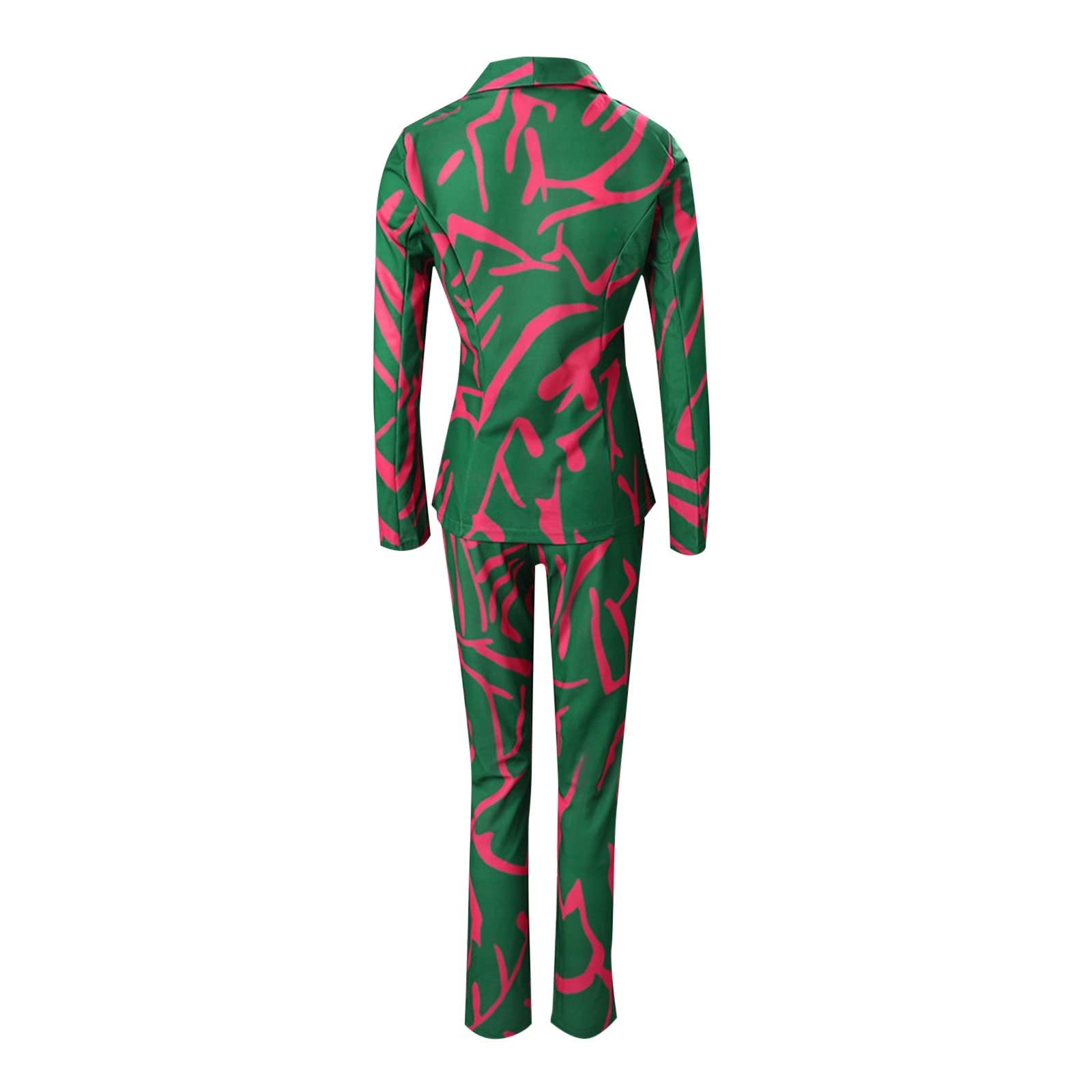 Elegant Women's Formal Pantsuits Set - Office Business Work Suit & Evening Party Outfit | Two-Piece Dressy Pants Suits in Green | Perfect for Professional Meetings, Cocktail Events & Smart Casual Occasions