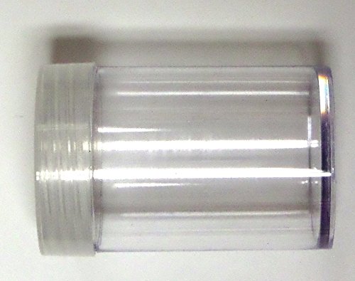 100-Count Silver Dollar Size Coin Storage Tubes - Heavy-Duty Plastic Coin Holder for Collectors - Perfect for Coin Organizing, Storage & Display (Ideal for Coin Collections, Banks & Numismatic Shows)