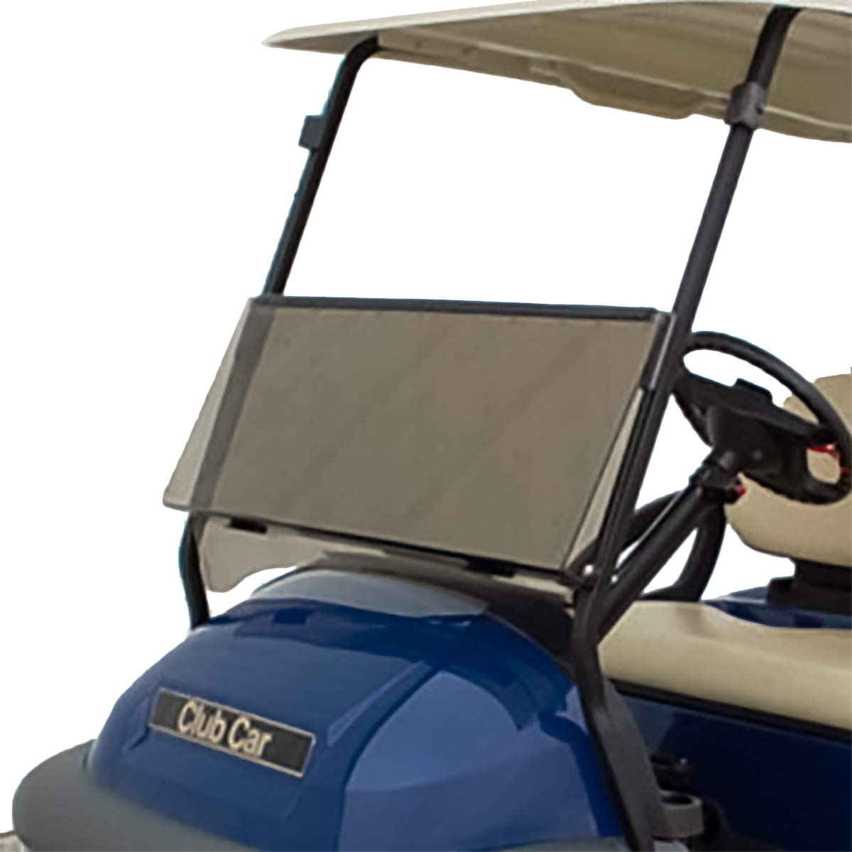 2004 & Up Club Car Precedent Golf Cart Tinted Foldable Windshield - UV Protection & Easy Installation for Outdoor Golfing & Neighborhood Rides