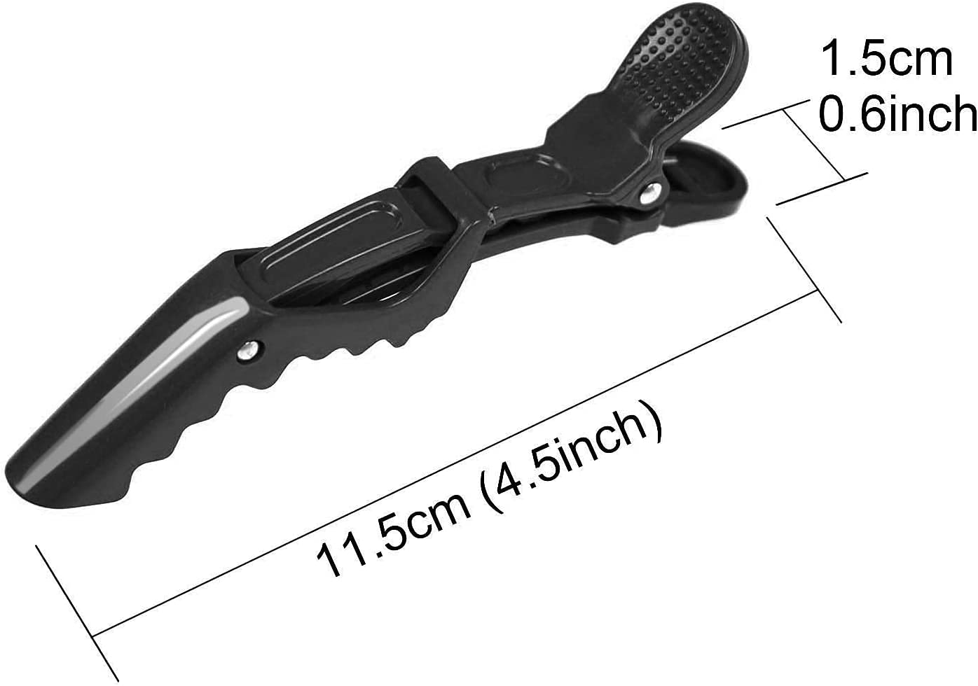 Professional Crocodile Hair Clips for Women & Girls - 12 Pack Salon-Quality Plastic Hair Clips for Styling, Updos & Everyday Use - Perfect for Home, Salon & Party Hairstyles